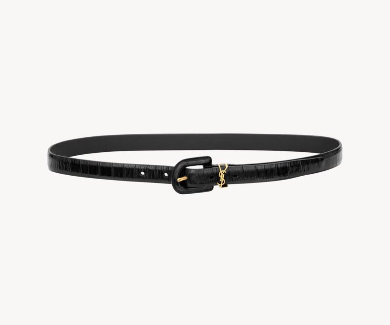 开春秀款Saint Laurent 圣罗兰女士腰带皮带 原厂真金电渡扣头，意大利原厂皮。2.0 cm
