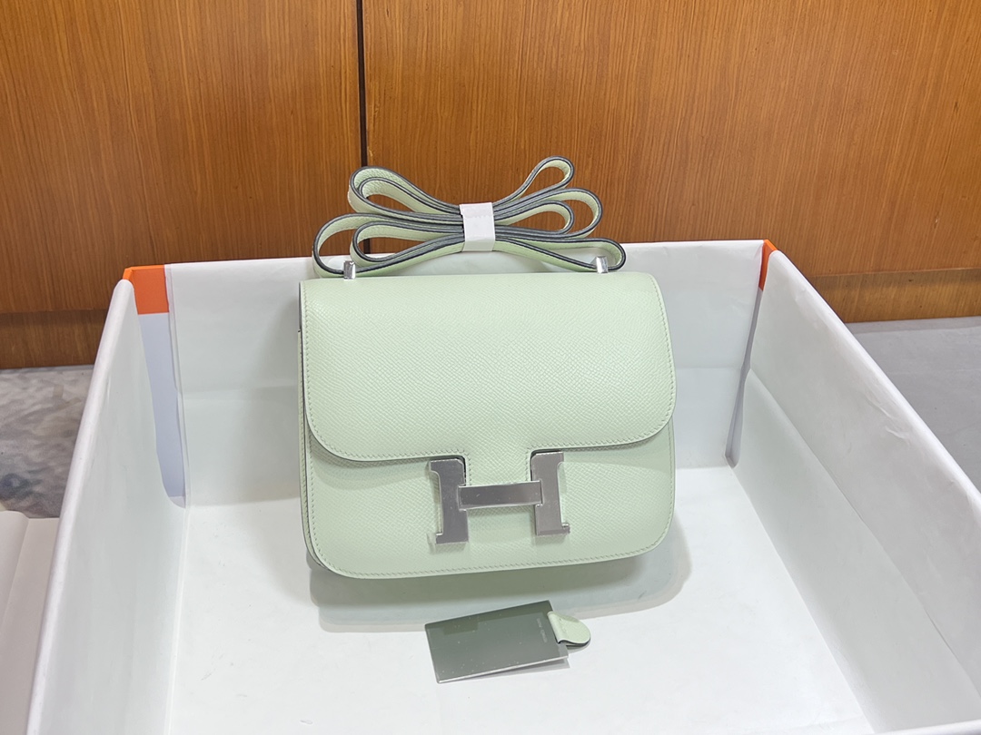 Hermès [New style] Hermes/Hermes hand-sewn crafts Constance Kangkang 19 new model with mirror epsom cowhide lambskin lining classic cute