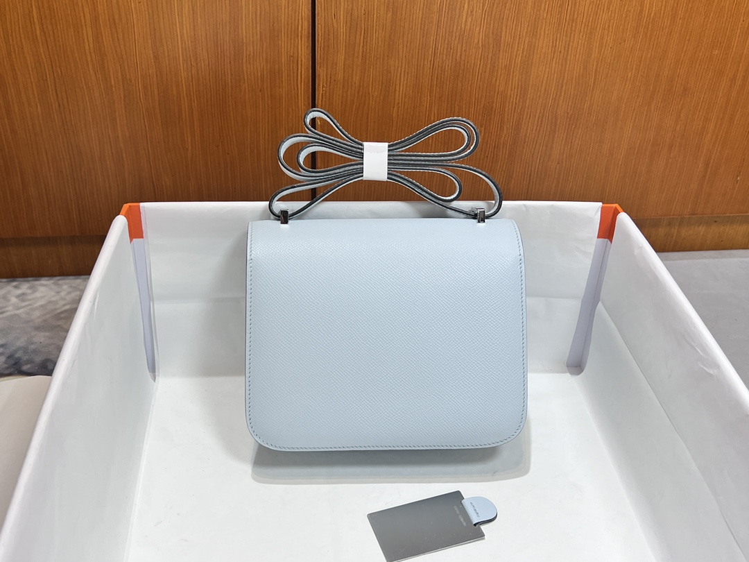 Hermès [New style] Hermes/Hermes hand-sewn crafts Constance Kangkang 19 new model with mirror epsom cowhide lambskin lining classic cute