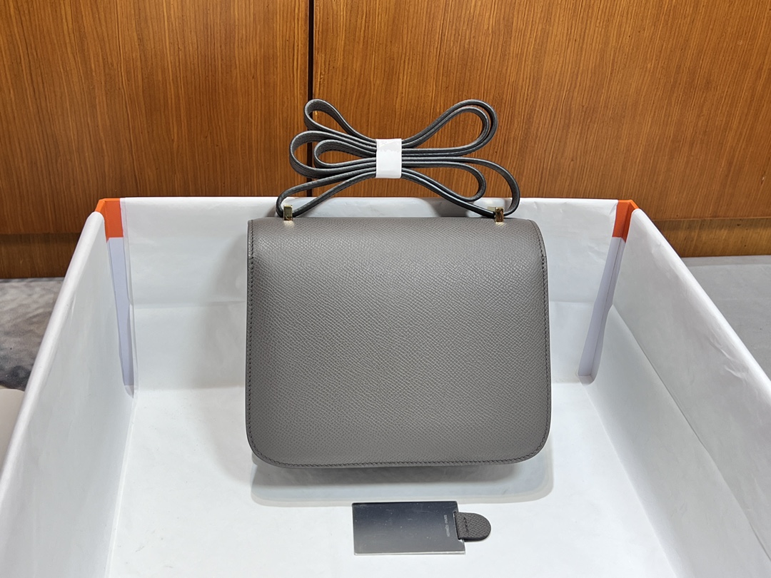 Hermès [23 new styles] Hermes/Hermes hand-stitched constance Kangkang 19 new models with mirror, epsom cowhide and lambskin lining, classic cute