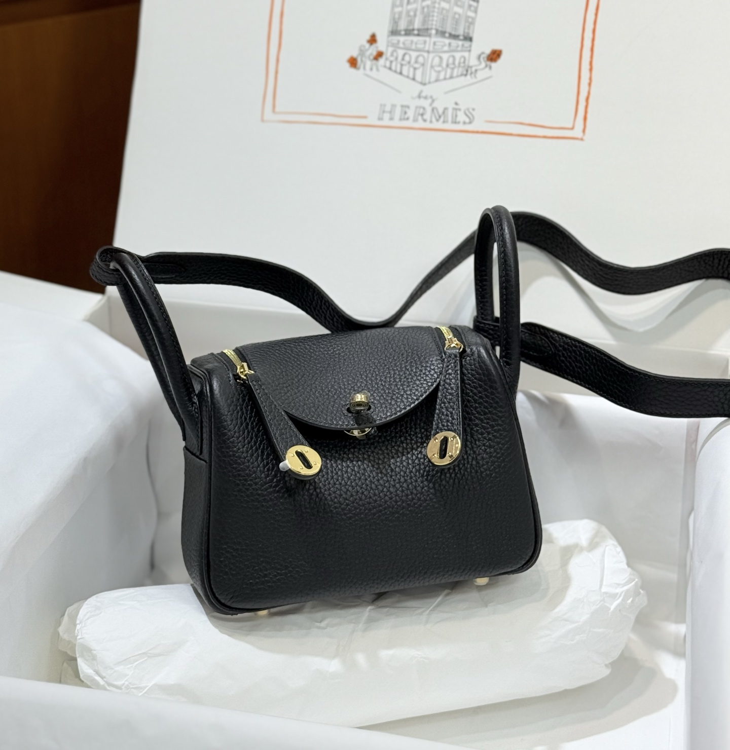 Hermès Mini Lindy 2nd generation 19cm
