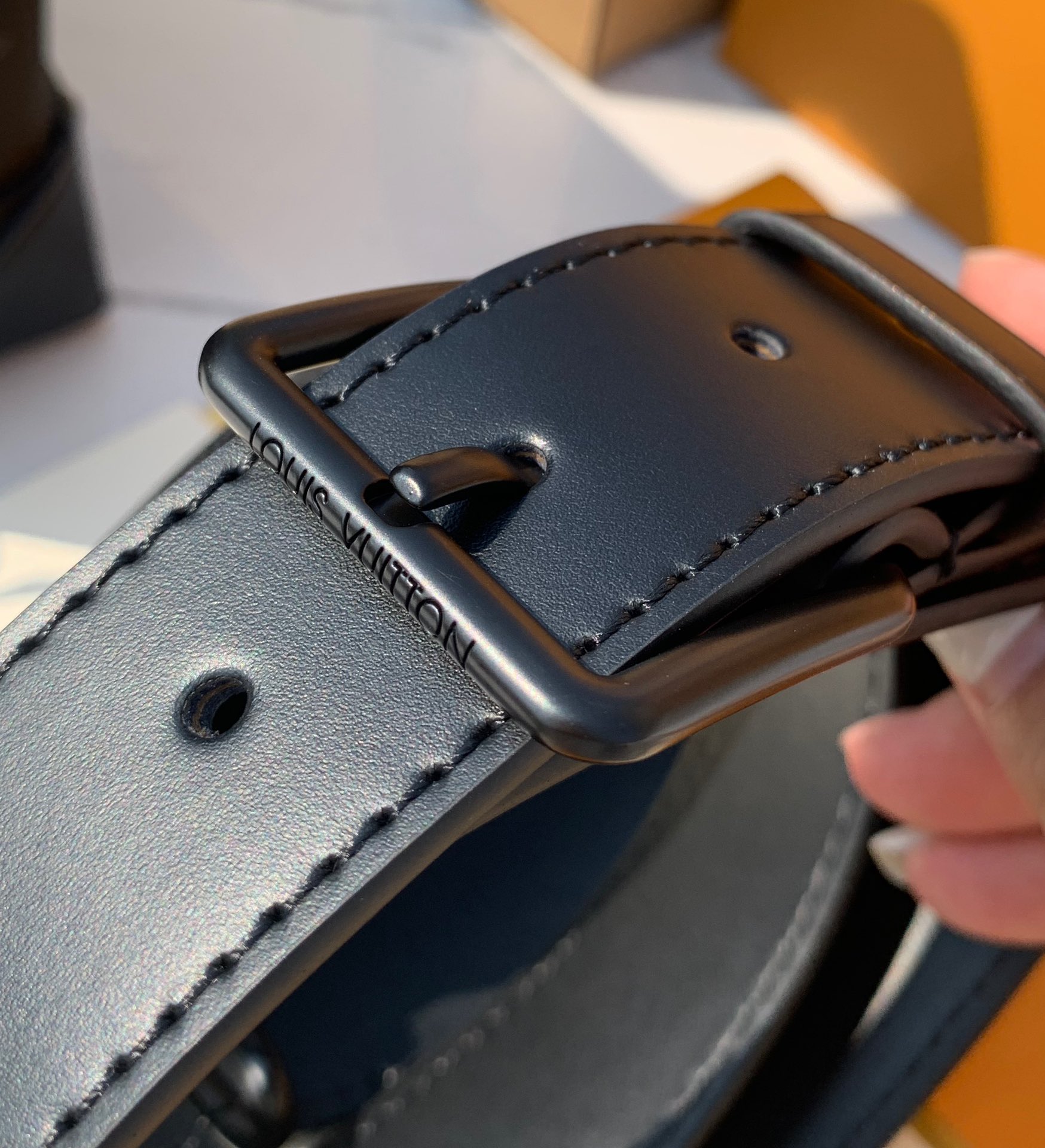 非市场普通货 进口皮料半钢五金 m46953尺寸：25×19×8cmLV 新款STEAMER 黑花盖头斜