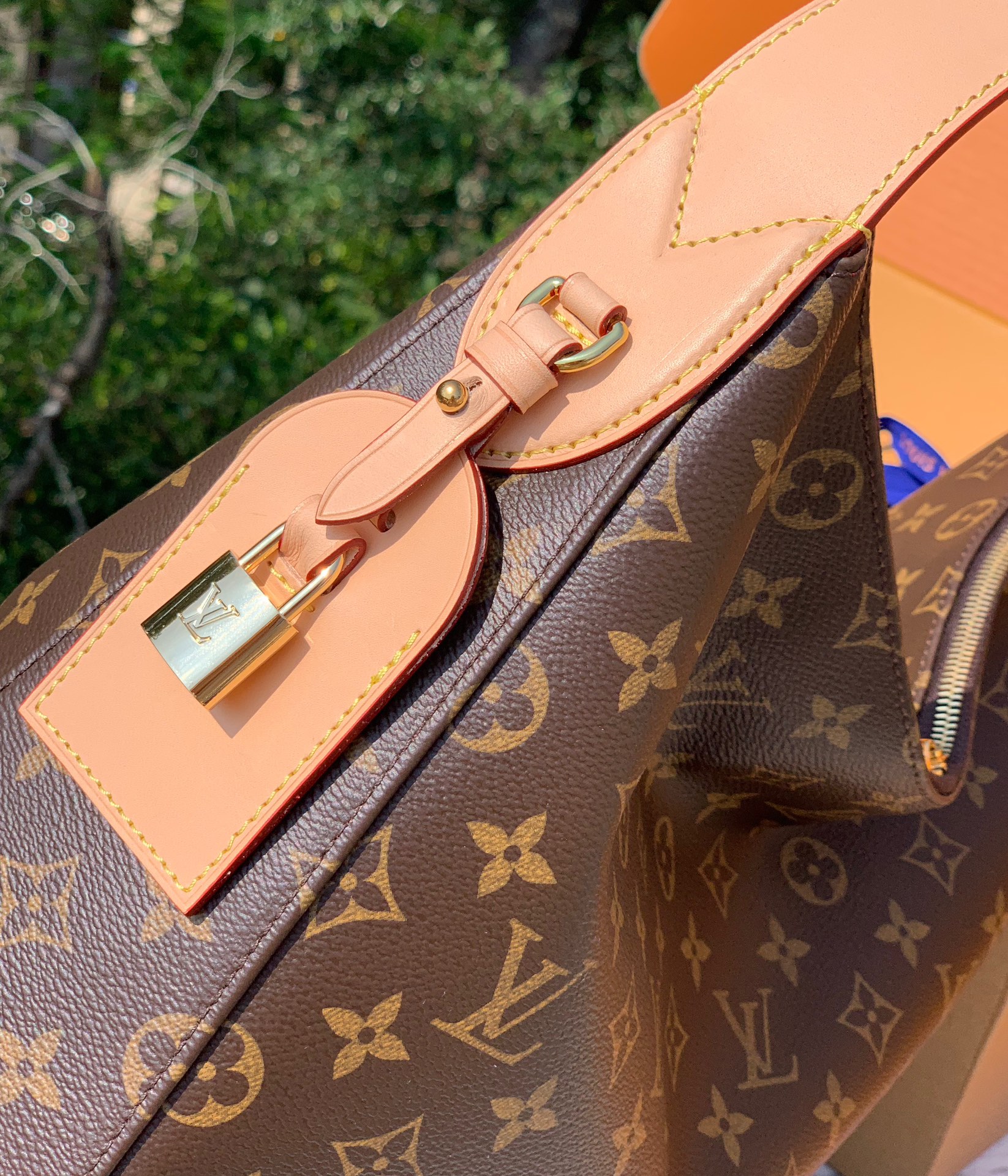 🌼m12098尺寸：40×30×10cm24新款老花Slouchy中古购物袋，【变码芯片版】香港渠道出品