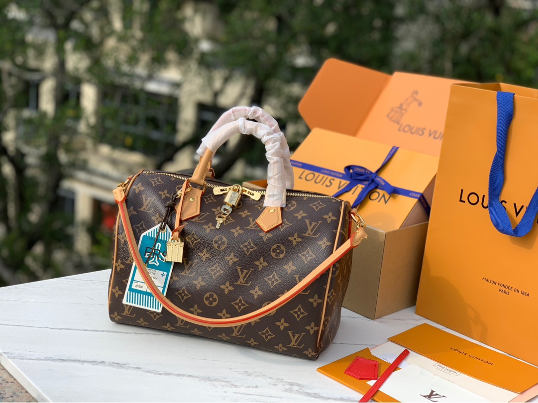 🌼 m11945尺寸：30×21×17cm全网首发新品Lv Speedy Soft30 枕头包！采用特殊