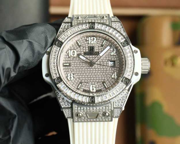 Hublot Big Bang Steel Rainbow Diamond Watch, Automatic Movement, 43mm 1 Hublot Big Bang Steel Rainbow Diamond Watch, Automatic Movement, 43mm