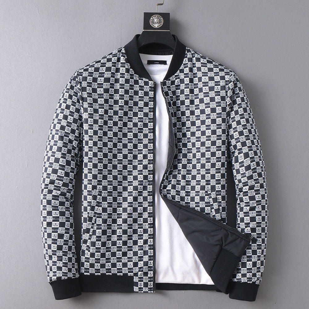 Balenciaga Clothing Coats & Jackets Embroidery Cotton Down Spring Collection Fashion
