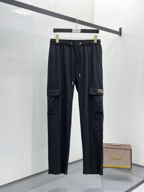 Dolce & Gabbana 2025 Spring/Summer Black Logo Casual Pants 1 Dolce & Gabbana 2025 Spring/Summer Black Logo Casual Pants