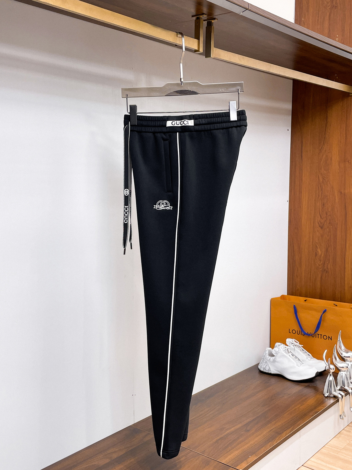 古奇 顶级货品🐮 🆕2026春夏新款休闲裤！官网同步发售。品牌经典LOGO休闲裤 ，定制面料，舒适度极好