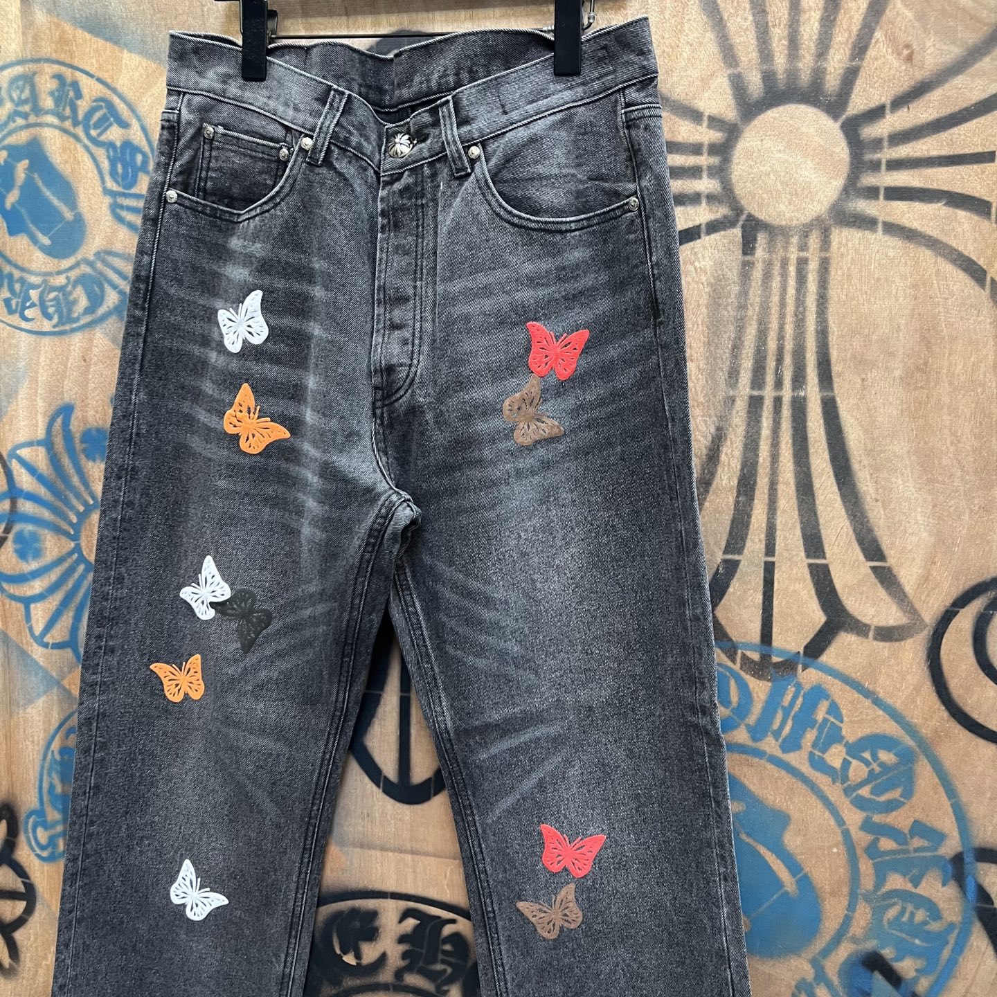 Chrome Hearts Limited Edition Butterfly Denim Jeans 5 i1751636586965 3644 0 3