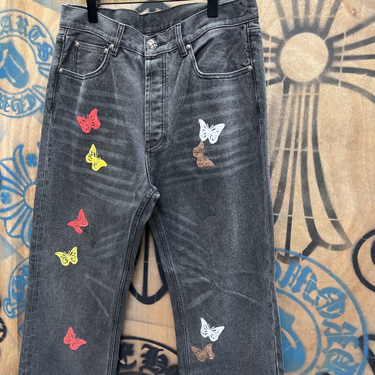 Chrome Hearts Limited Edition Butterfly Denim Jeans Vintage Remake 5 i1751636696585 7229 0 3