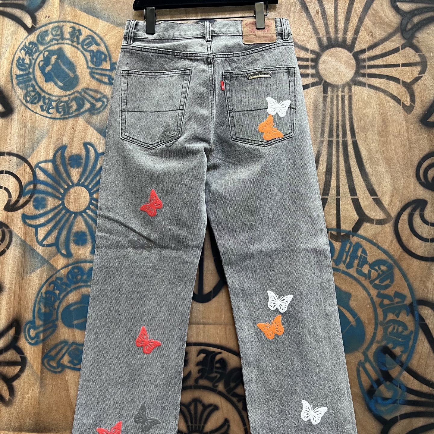 Chrome Hearts Limited Edition Butterfly Denim Jeans Vintage Levi's Remake 7 i1751637017765 8364 0 5