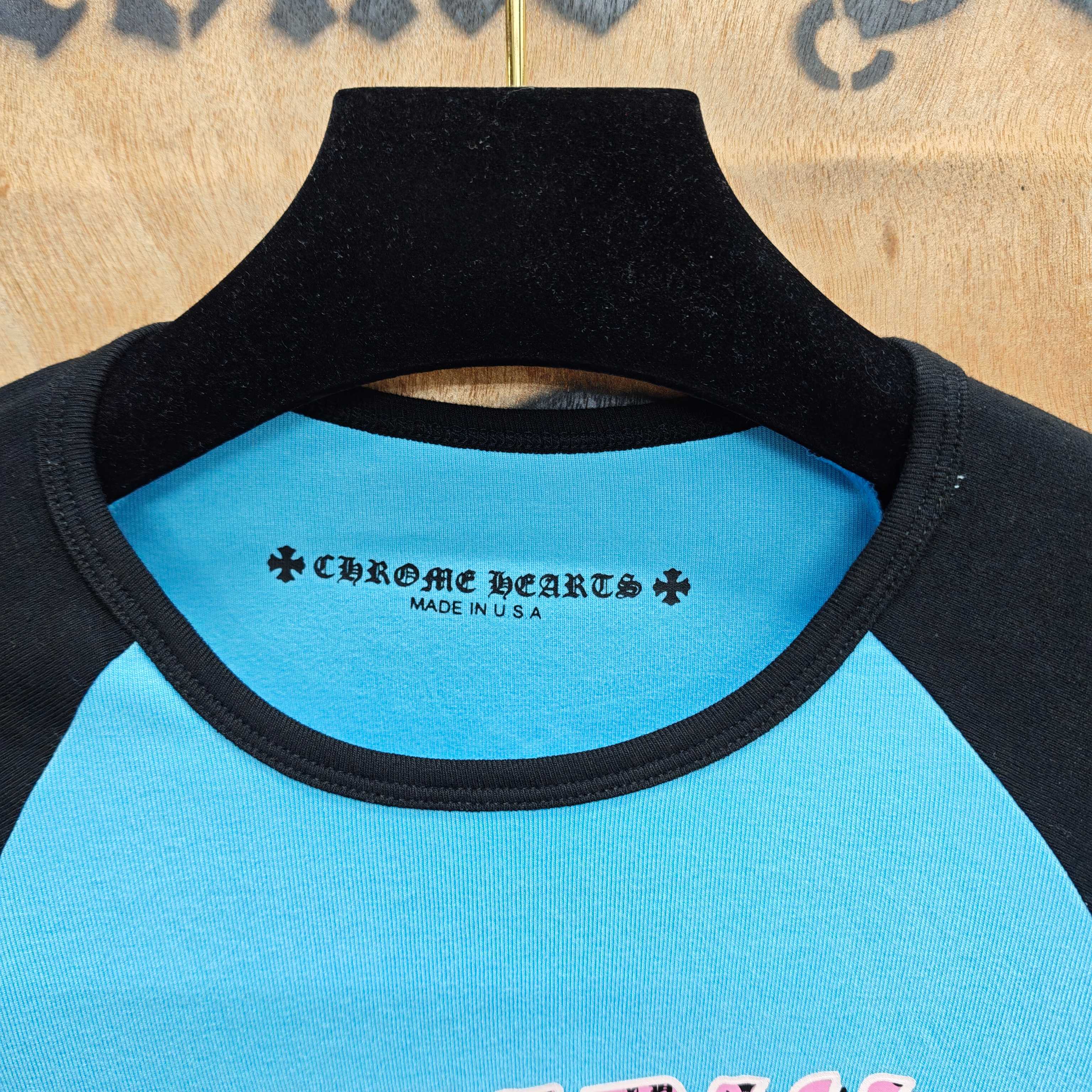 Chrome Hearts Chrome Hearts CH 克罗心重工白色镀银立体印花黑色立体印花短袖