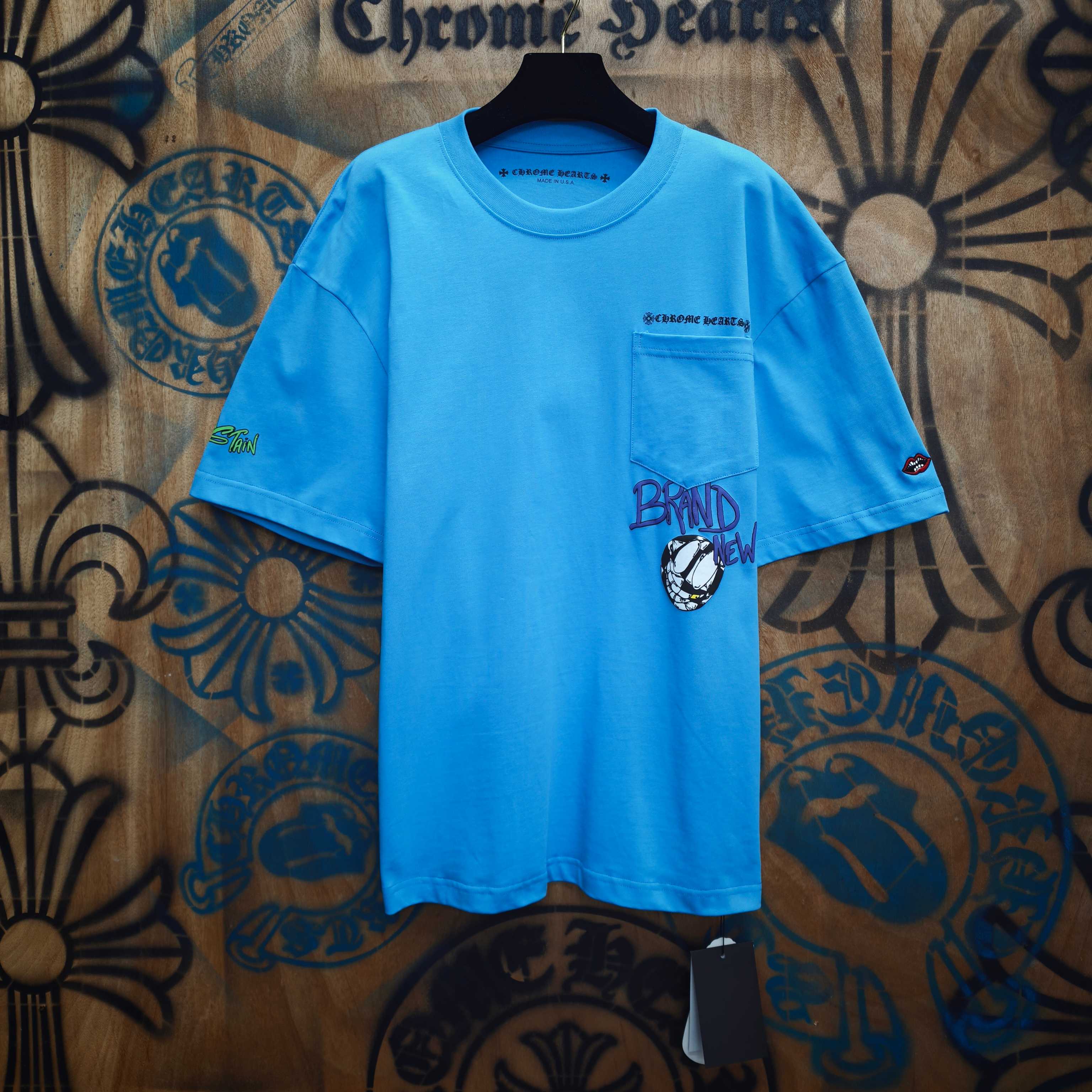 Chrome Hearts Chrome Hearts CH 克罗心重工白色镀银立体印花黑色立体绣花长袖 重工洗水