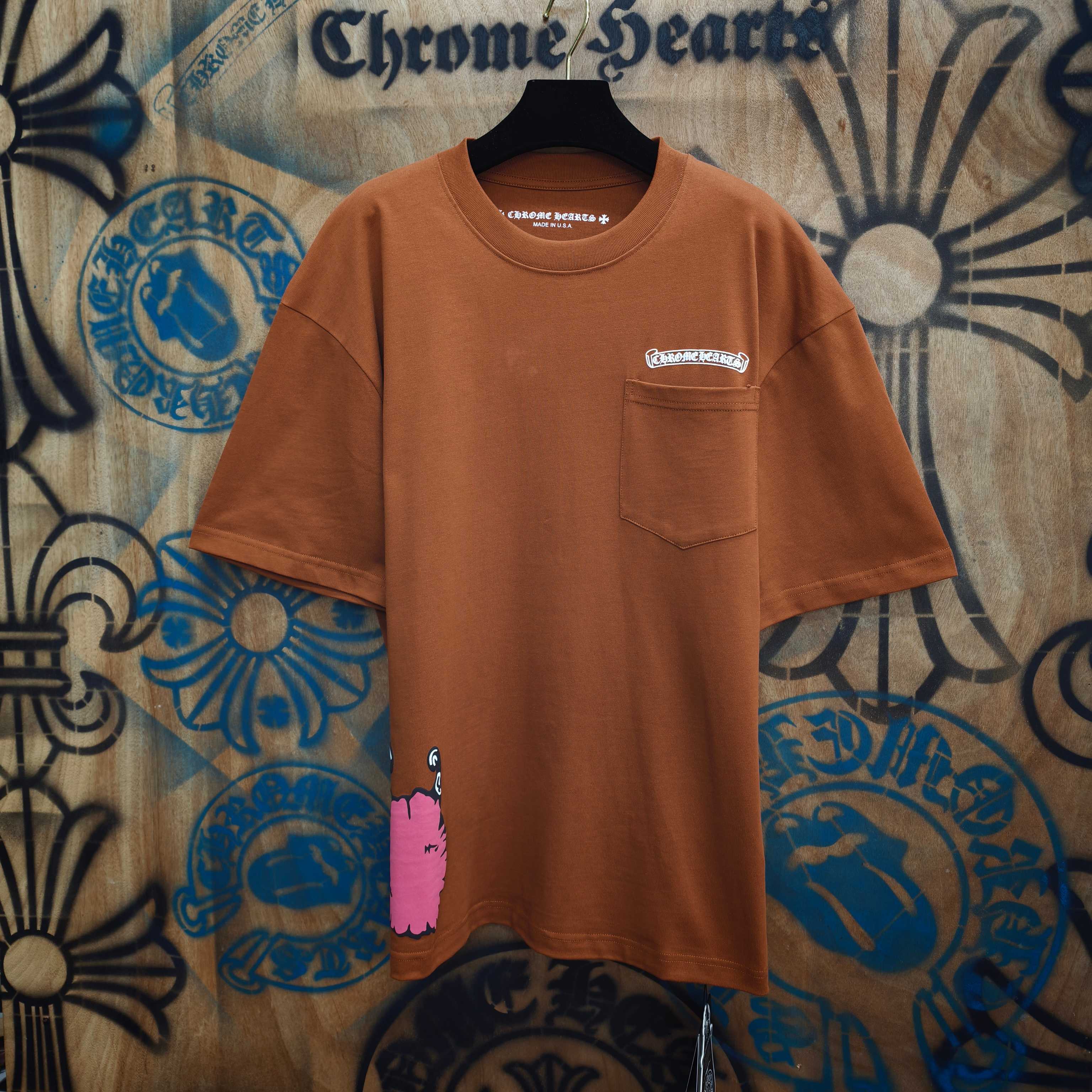 Chrome Hearts Chrome Hearts CH 克罗心重工白色镀银立体印花黑色立体绣花长袖 重工洗水