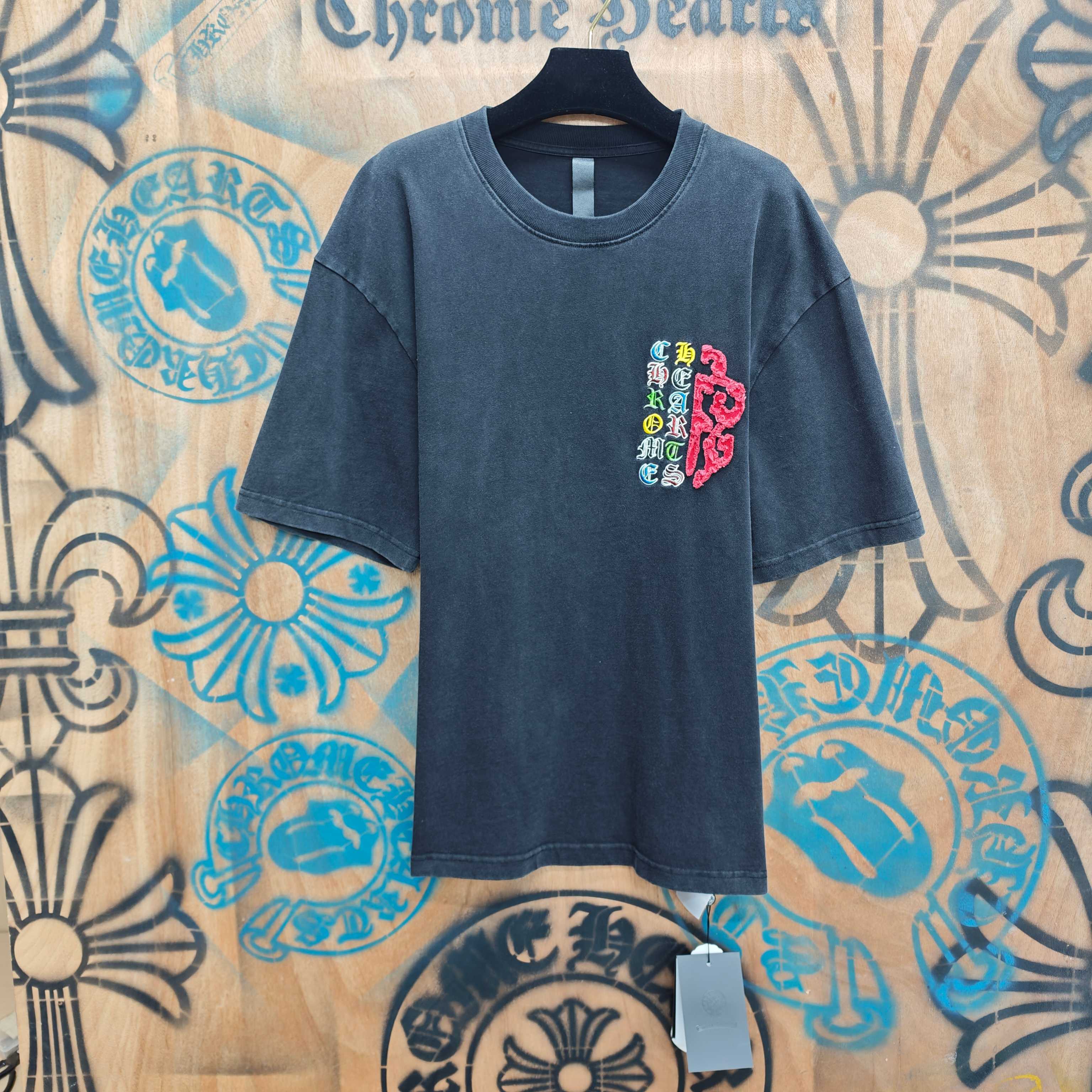Chrome Hearts Chrome Hearts CH 克罗心重工白色镀银立体绣花白色立体 重工洗水