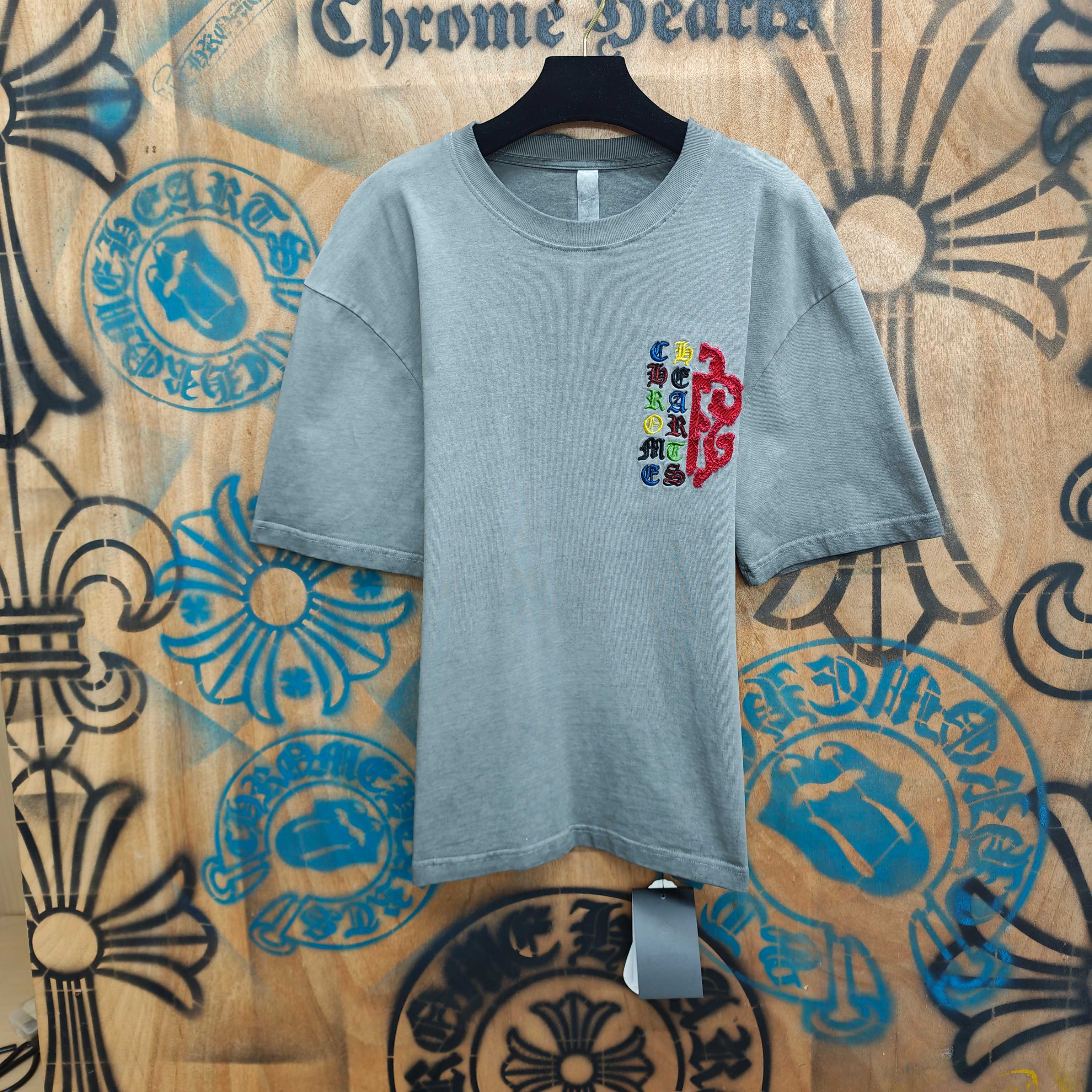 Chrome Hearts Chrome Hearts CH 克罗心重工白色镀银立体绣花白色立体 重工洗水