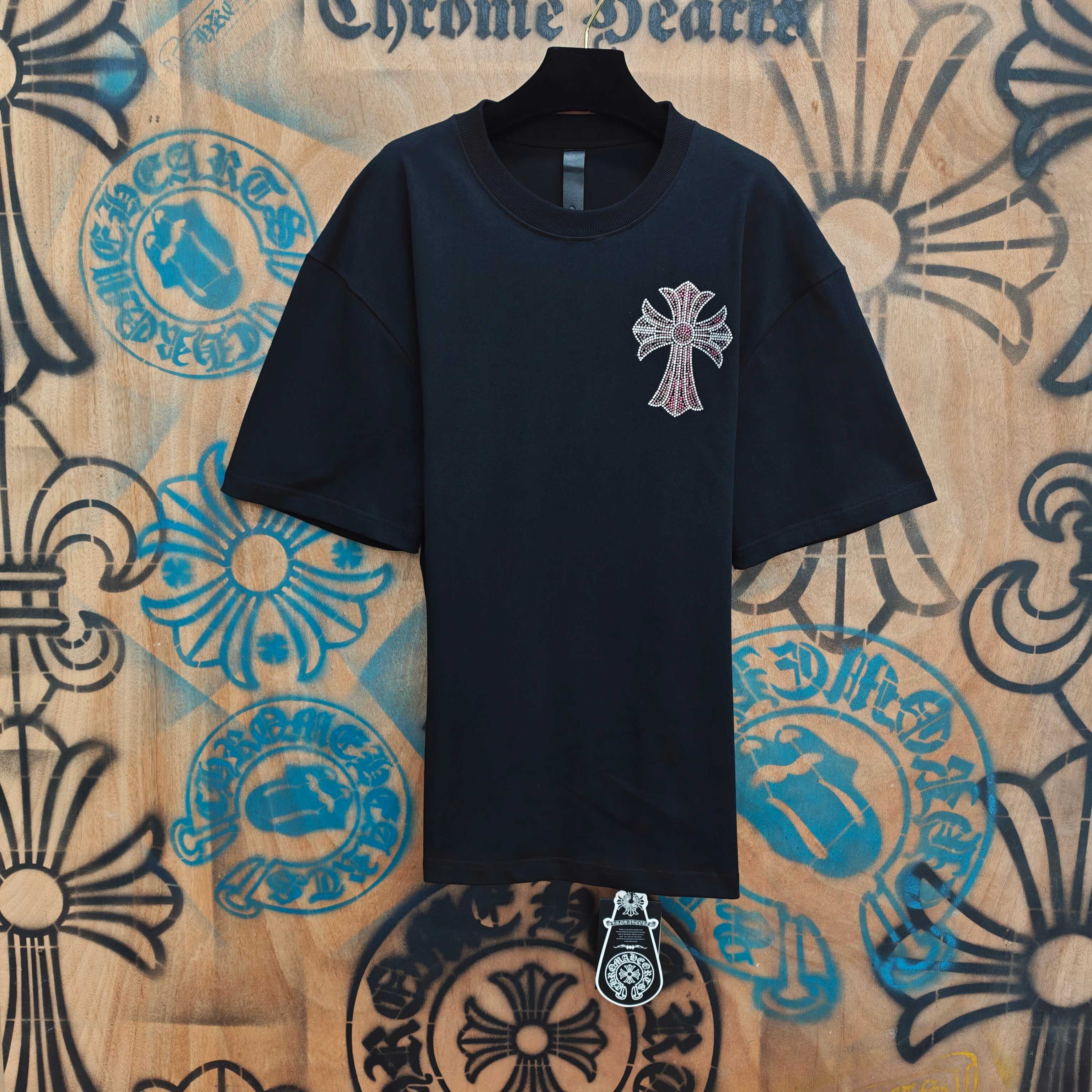 Chrome Hearts Chrome Hearts CH 克罗心重工白色镀银立体绣花白色立体 重工洗水