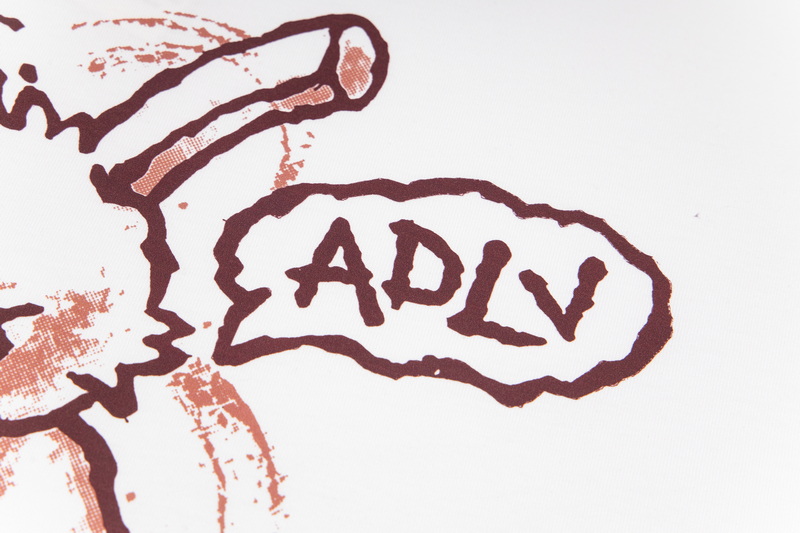 “ADRV Korean Tide Rabbit Letter Shorts, 280g Pure Tampons, Black/White, Code 1” - 图片 4