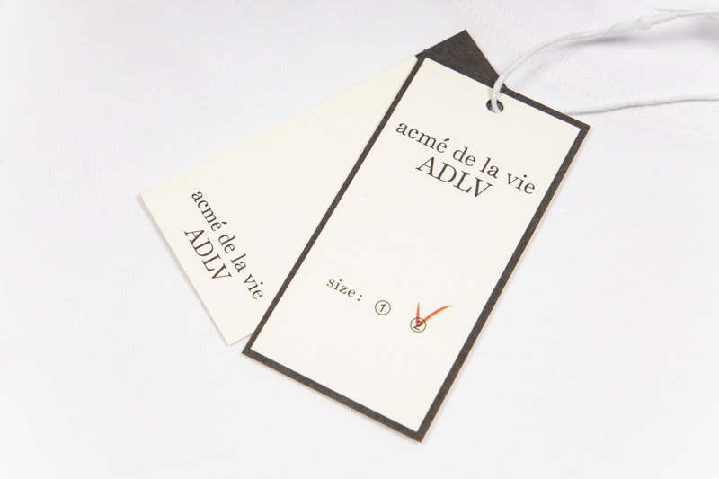 “ADRV Korean Tide Graffiti Script T-shirt 280g, Black/White, Unisex, Code 128” - 图片 4