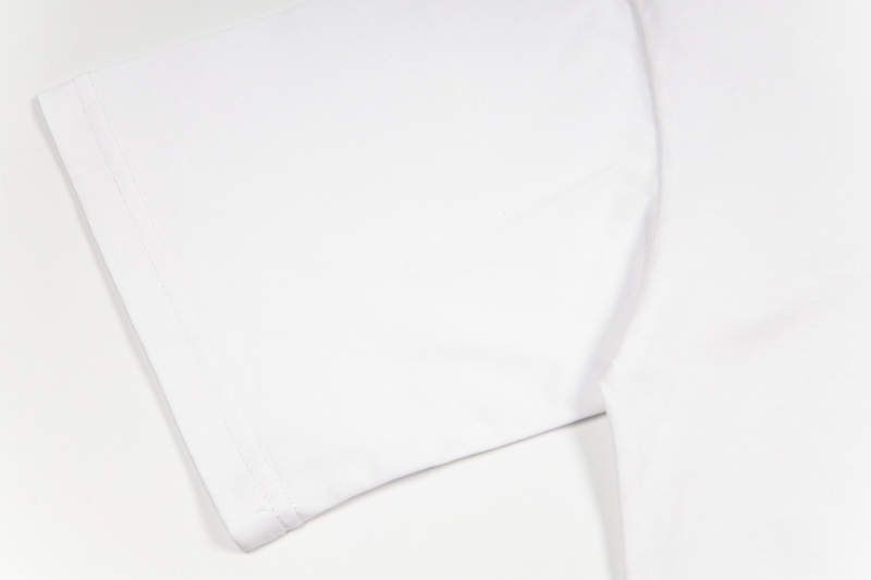 “Korean Tide Graffiti Script T-shirt, Unisex Loose Fit, Black/White, Code 128” - 图片 4