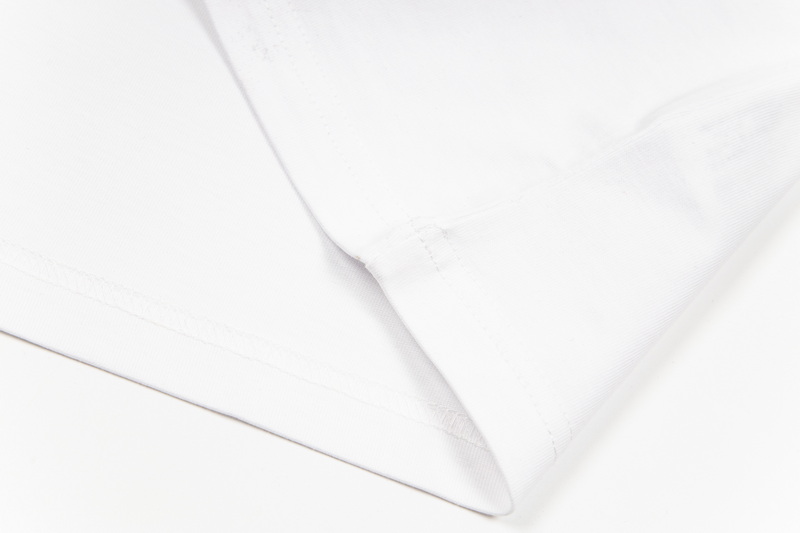 “Korean Tide Graffiti Script T-shirt, Unisex Loose Fit, Black/White, Code 128” - 图片 8