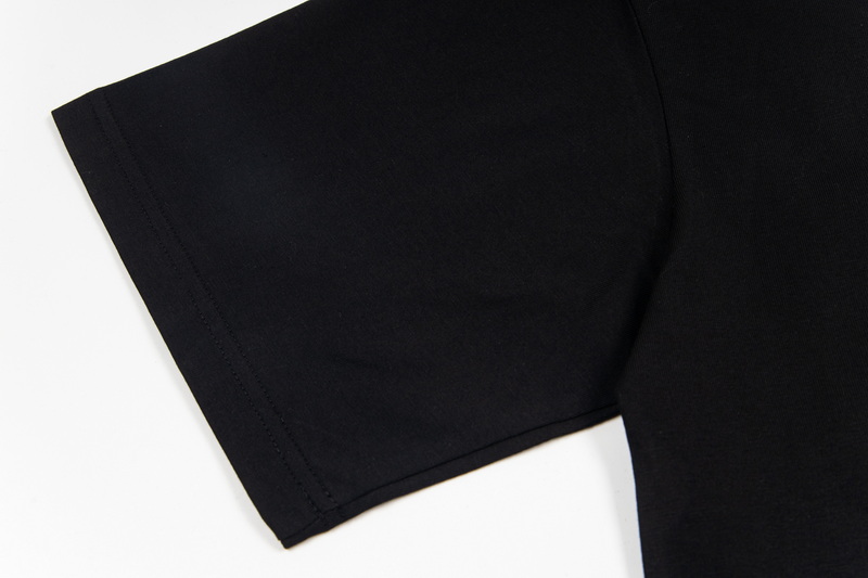 “Korean Tide Short Sleeve T-Shirt with Classic Letter Print, 280g Pure Tampons” - 图片 7