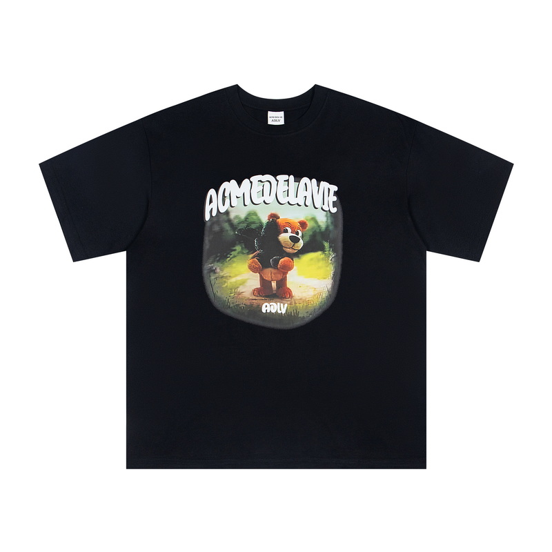 Fashionable Unisex T-Shirt: ADLV South Korean Style, Lightweight and Stylish in Black and White