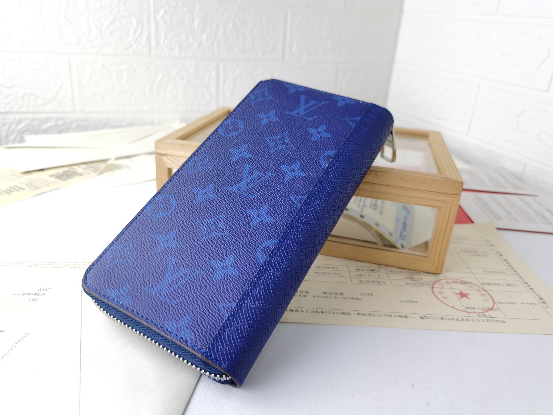 高級ブランド 男性用ダミエグラフィット ラウンドファスナー財布