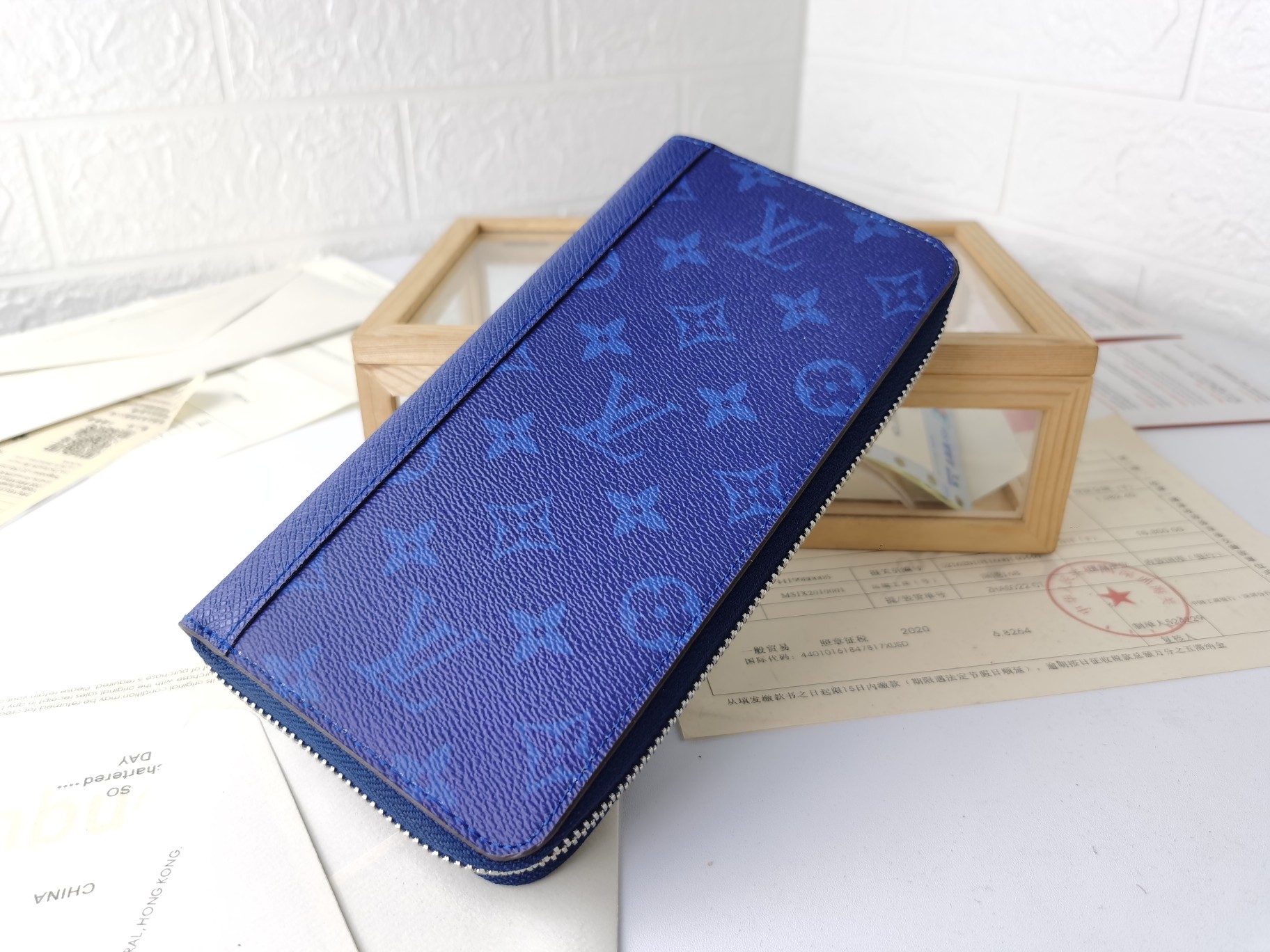 高級ブランド 男性用ダミエグラフィット ラウンドファスナー財布