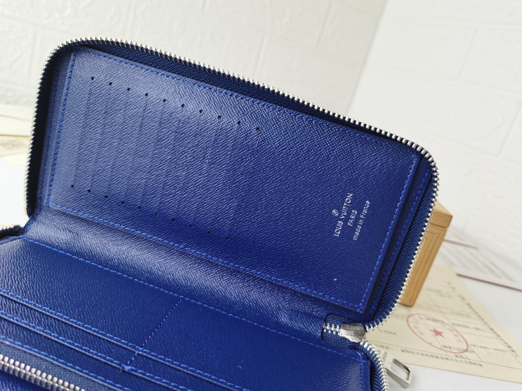 高級ブランド 男性用ダミエグラフィット ラウンドファスナー財布