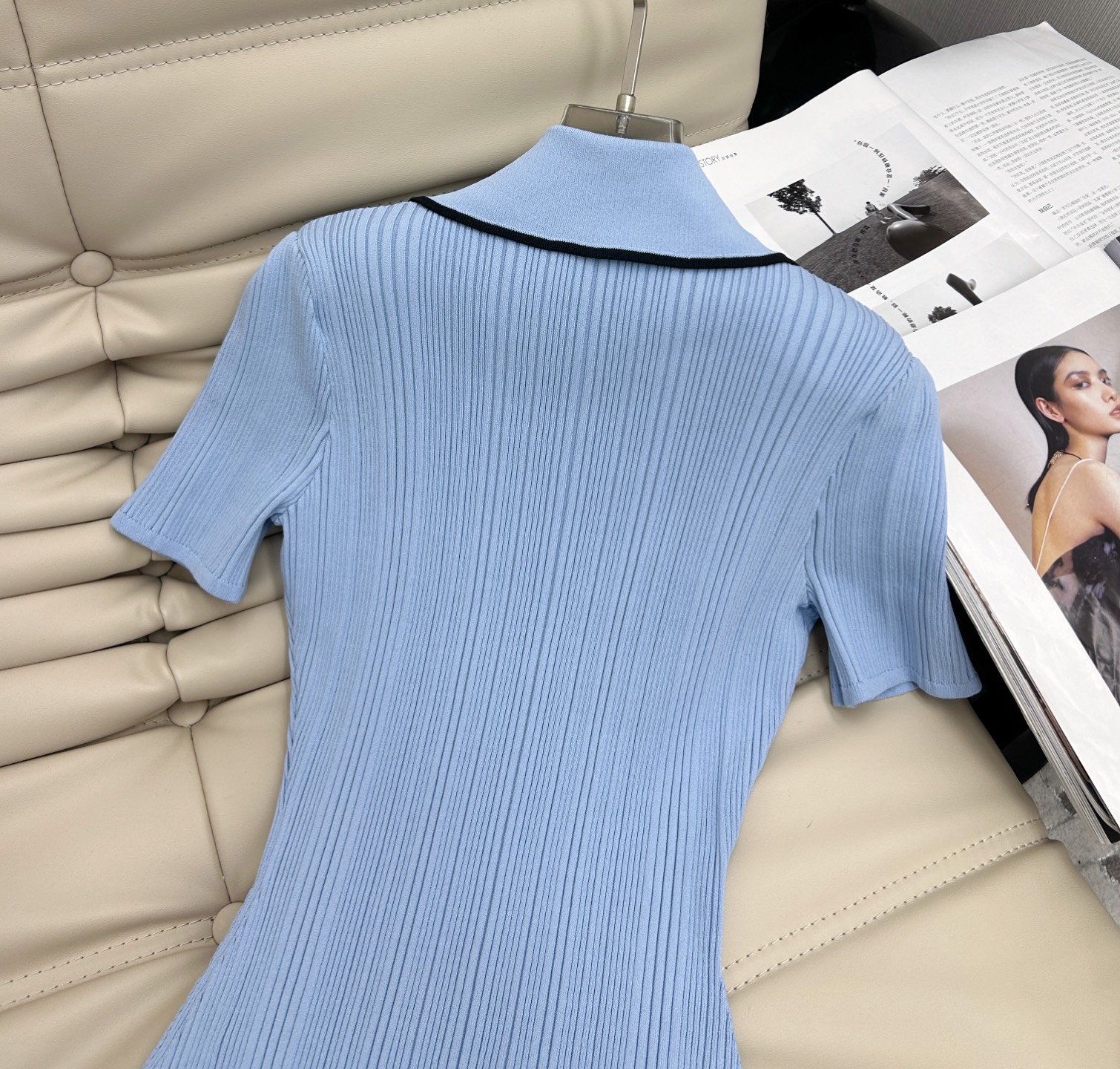 25Ss夏季新款 polo衫收腰针织连衣裙👗独家开发！高版出品！超爱简约时髦风！修身显瘦的版型，女神必备