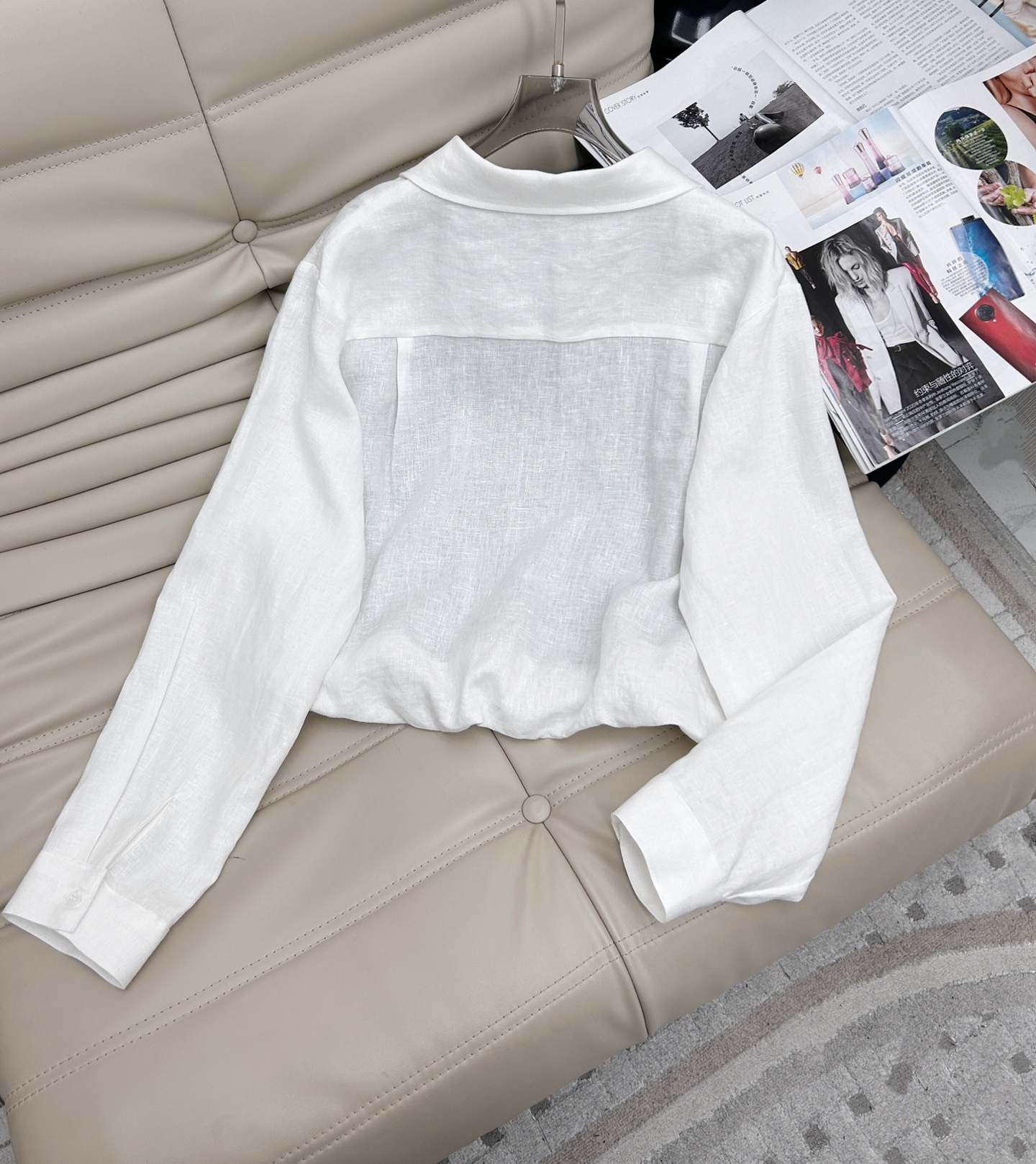 Lightweight Linen Blend Top with Unique Color Block Design - Summer 2024 8 i1742294472836 5986 0 7