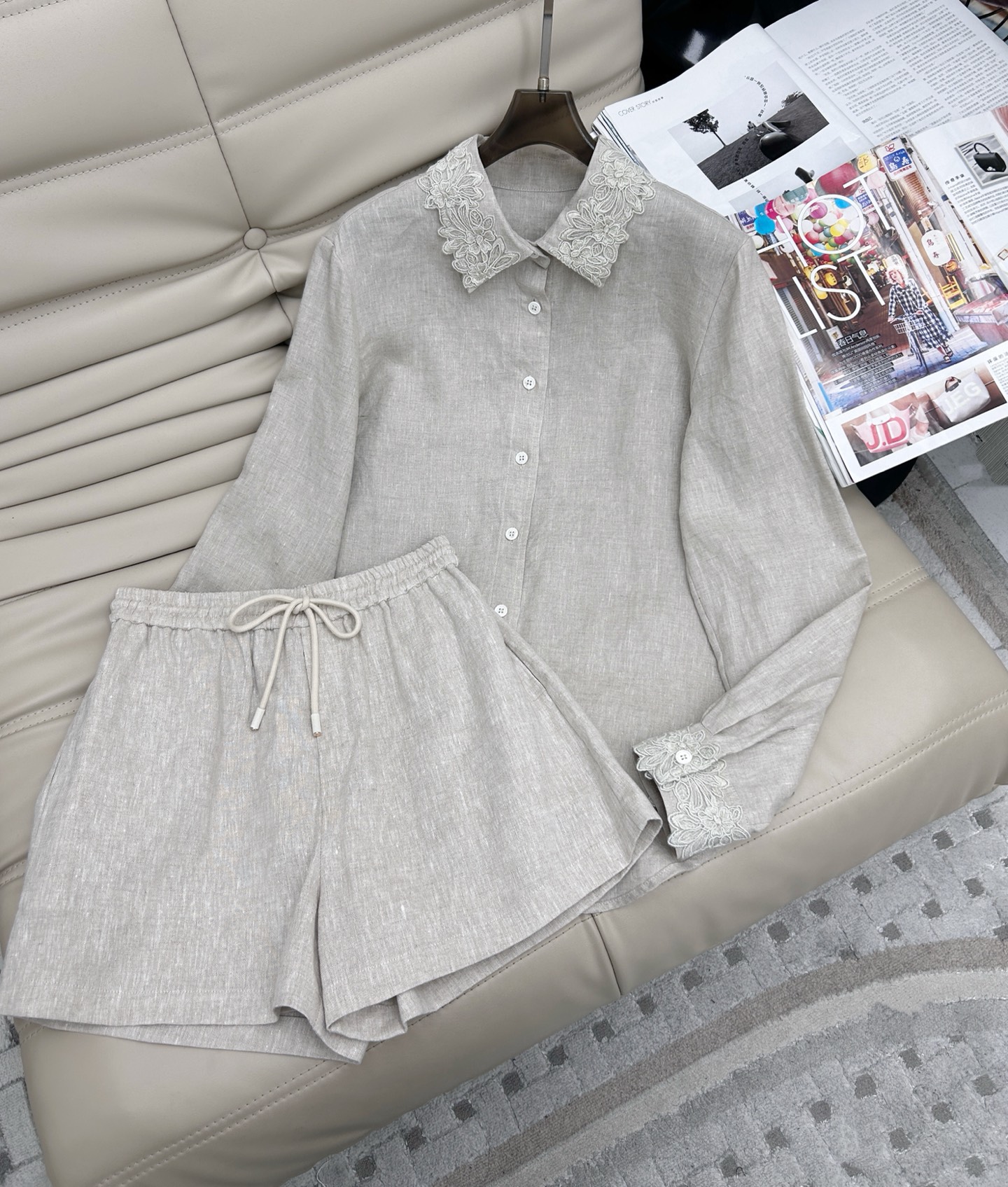 NO:319824,New style of tops and shorts, linen shorts, casual and versatile style, drawstring elastic waist design, size SML, shorts, alexander wang19860909上衣短裤新款 亚麻短裤,休闲百搭款,抽绳松紧腰设计,码数SML,,shorts,alexander wang,Women's clothing