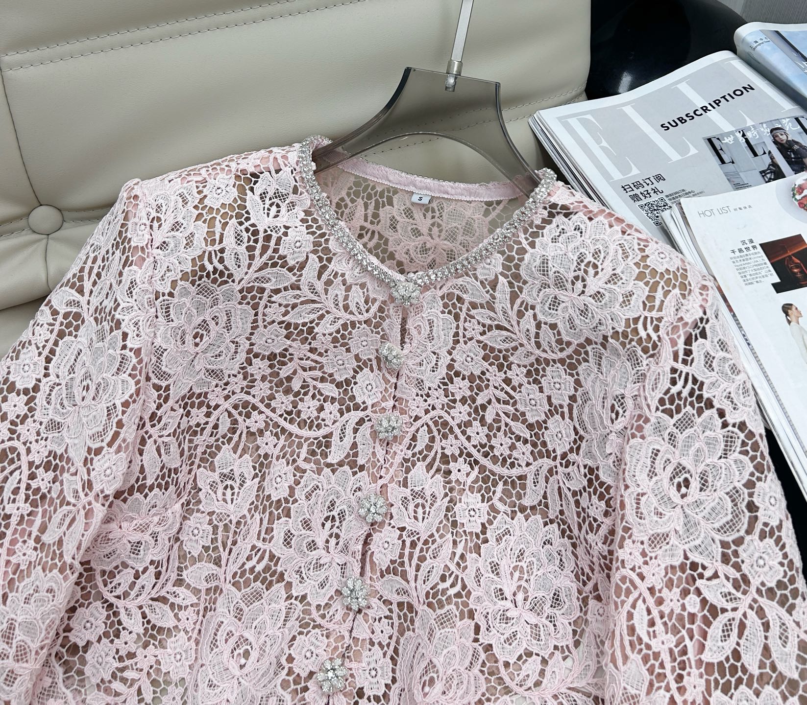 Elegant Pink Lace Dress with Cardigan, Sleeveless, Floral Design, Party Outfit 4 i1744456928554 4266 0 2