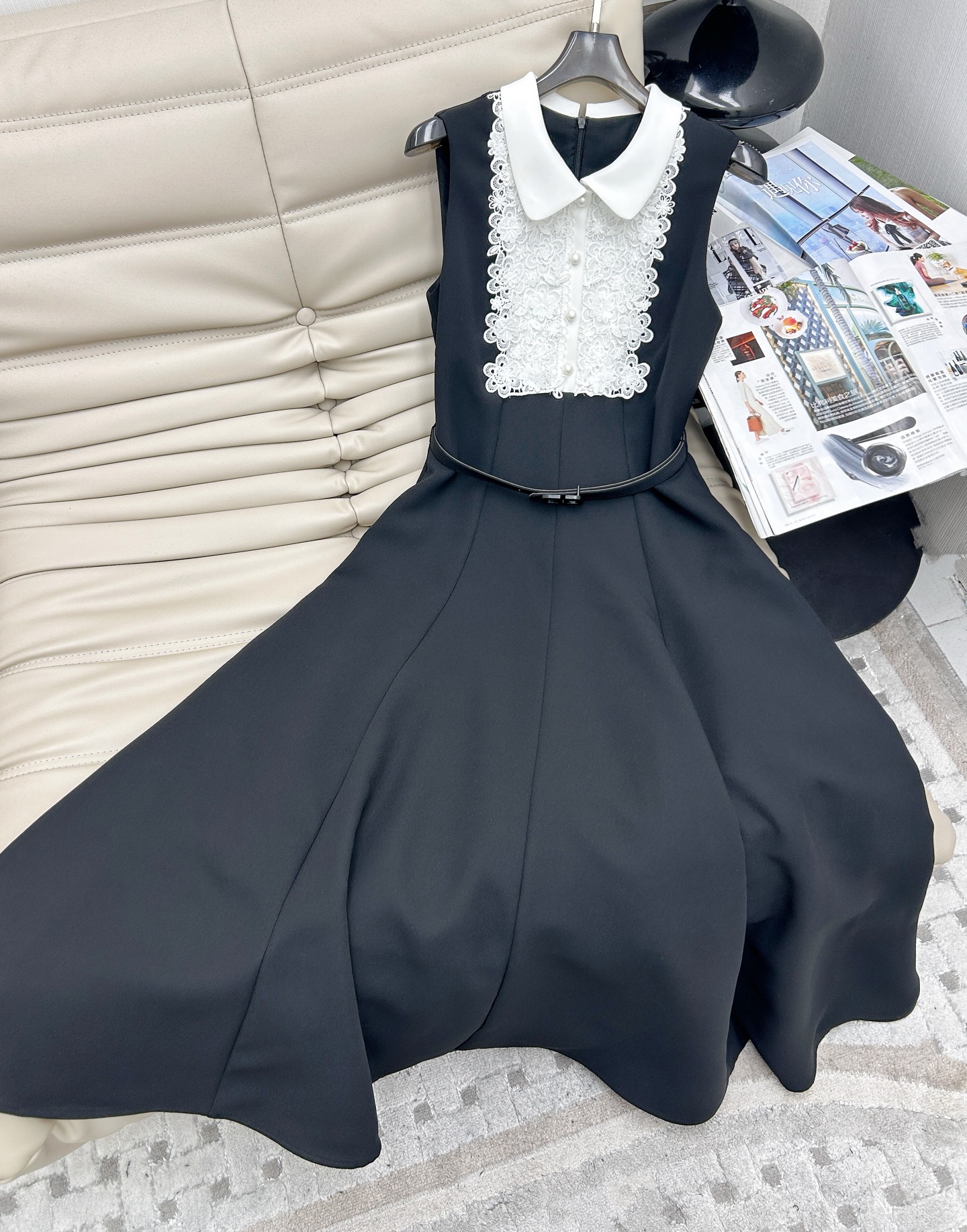 Elegant Sleeveless Lace Patchwork Maxi Dress - Premium Quality, Flattering Fit 2 i1744628999469 3425 0 0