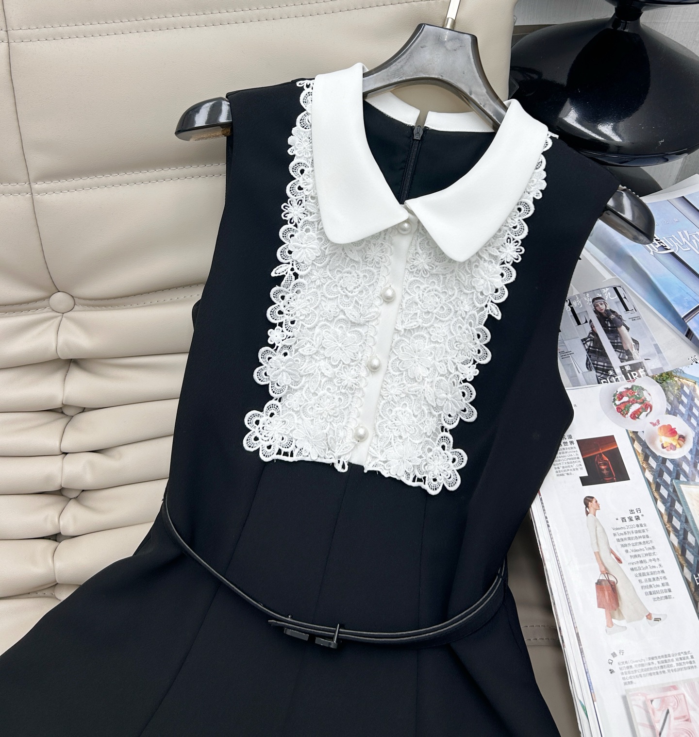Elegant Sleeveless Lace Patchwork Maxi Dress - Premium Quality, Flattering Fit 3 i1744629006211 143 0 1