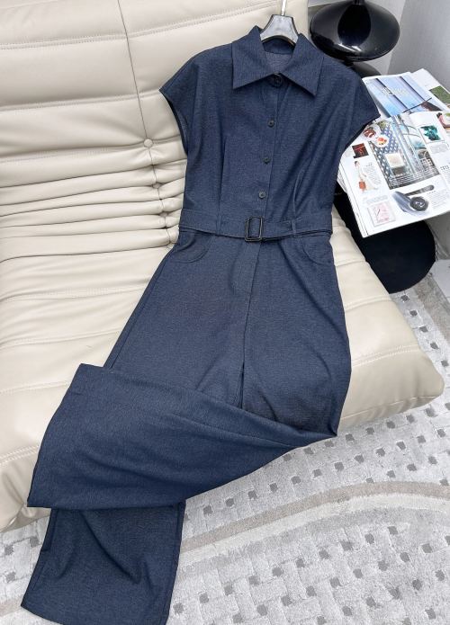 Elegant Women's Sleeveless High Waist Jumpsuit with Belt
