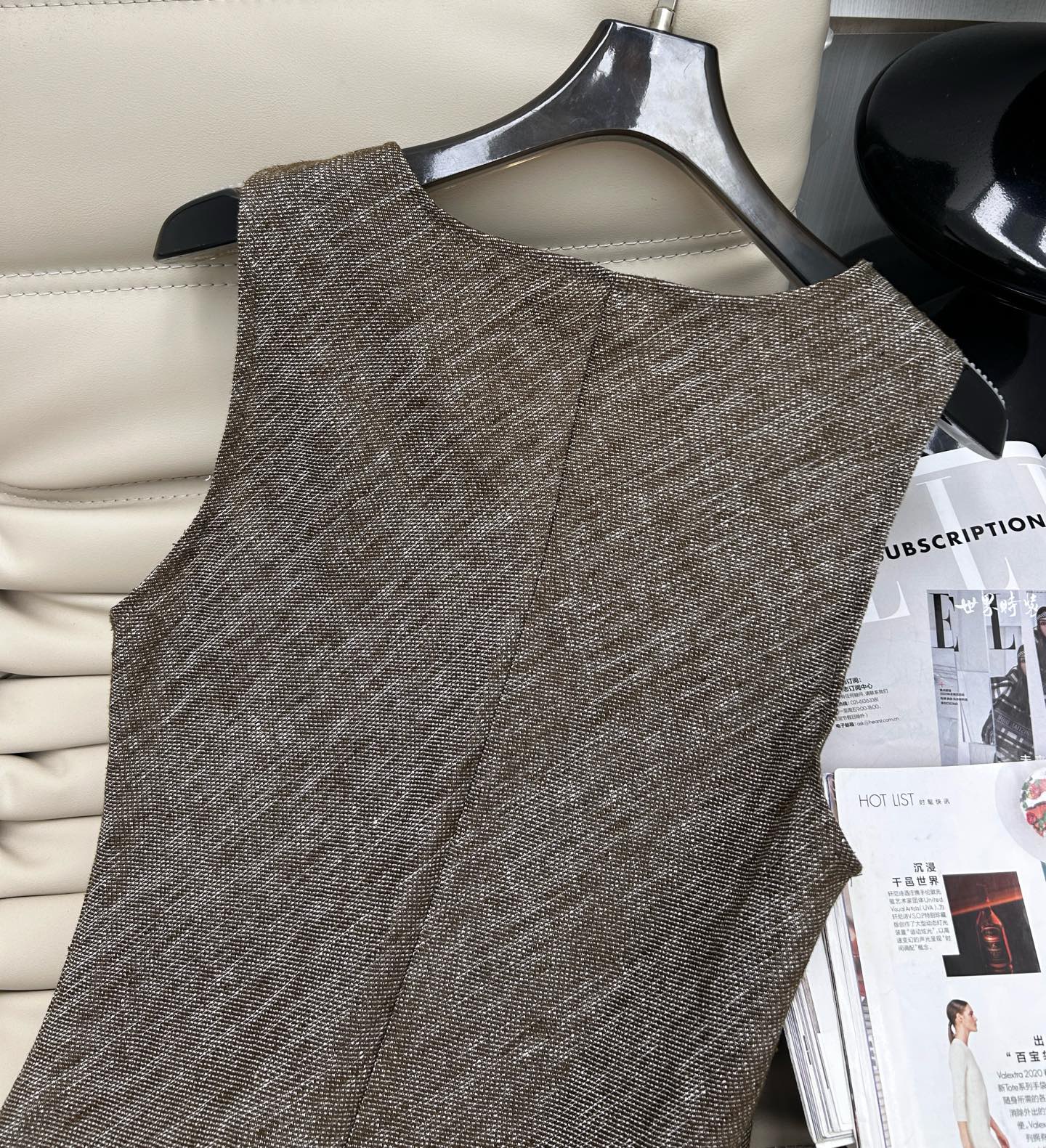 Sleeveless Linen Sundress with Double F Detail - Summer Collection 8 i1744981723099 6587 0 6