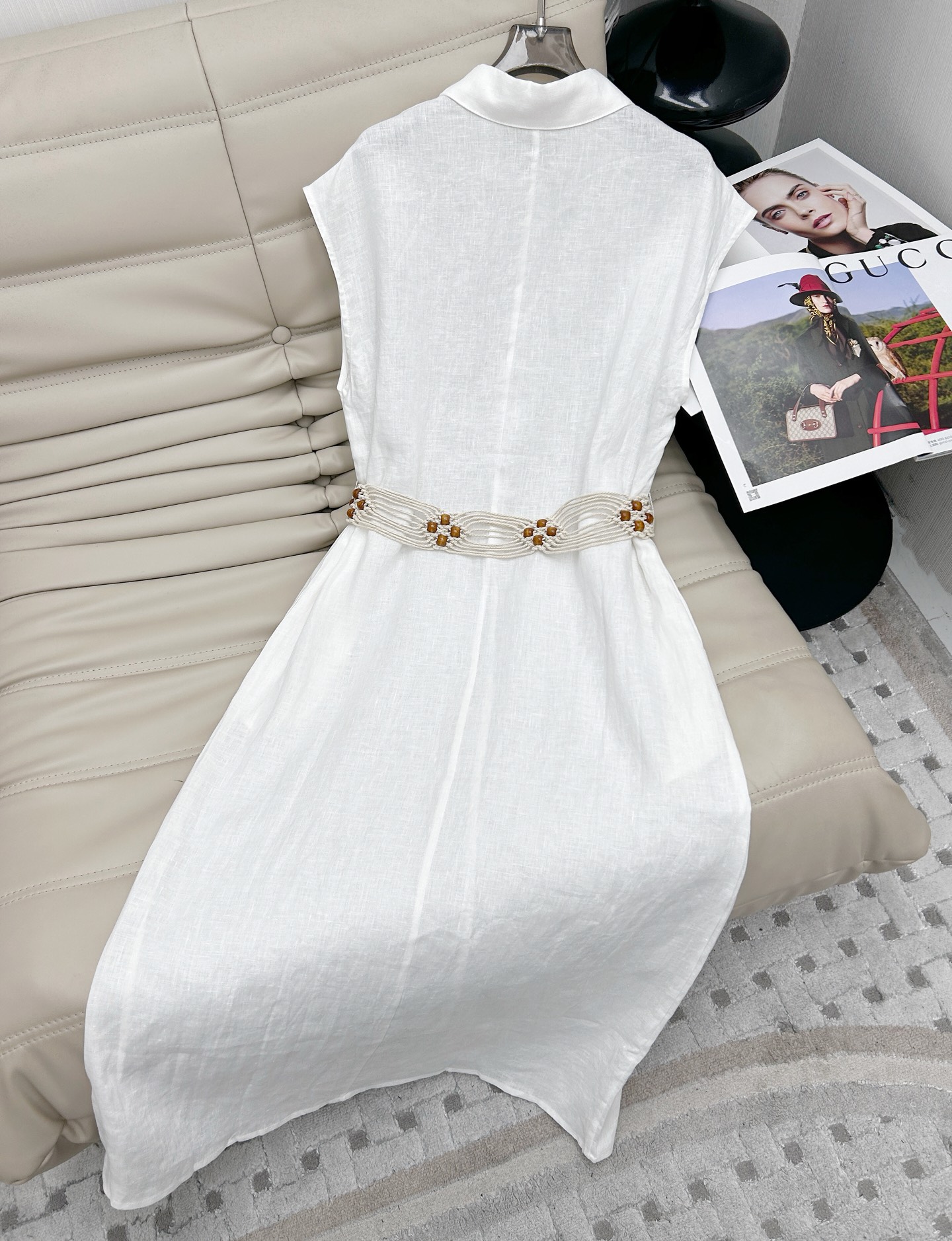 Sleeveless Linen Dress with Belt, Turn-Down Collar, and Slimming Fit - New 2025 7 i1745840117126 6646 0 6