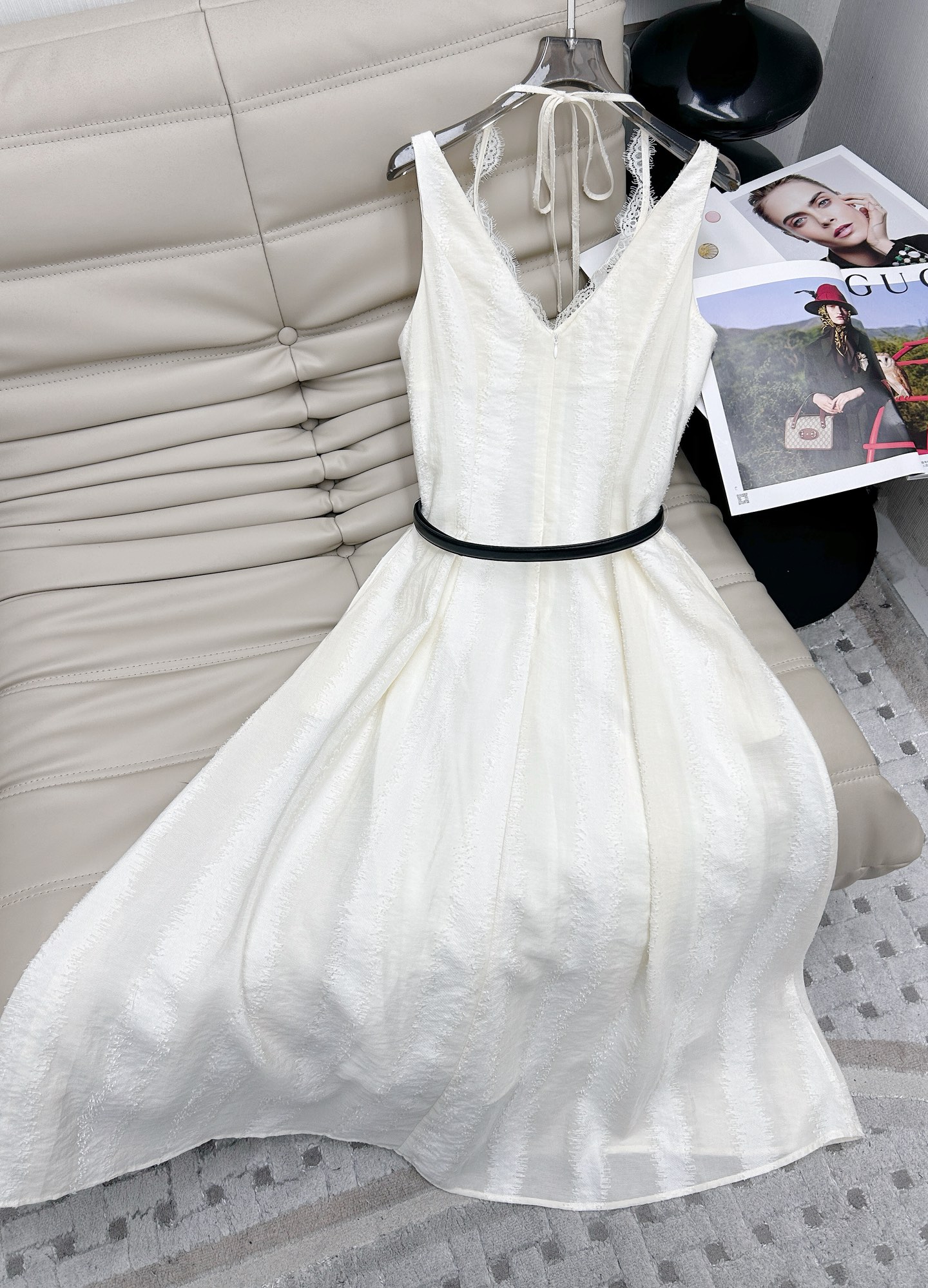 Elegant V-Neck Sleeveless Dress - Slim Fit & Premium Fabric, S-L 8 i1745911378064 9364 0 6