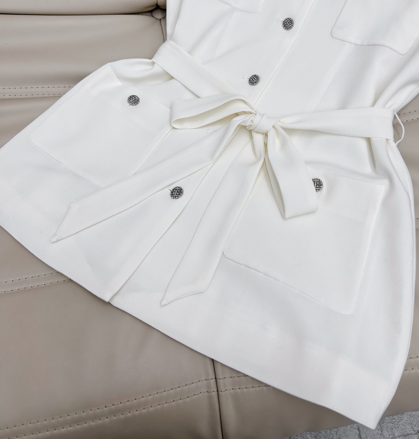 Elegant Silk Linen Vest Set - Effortless Style for Daily Outings, Featuring Diamond Buckle 5 i1746180512487 89 0 3