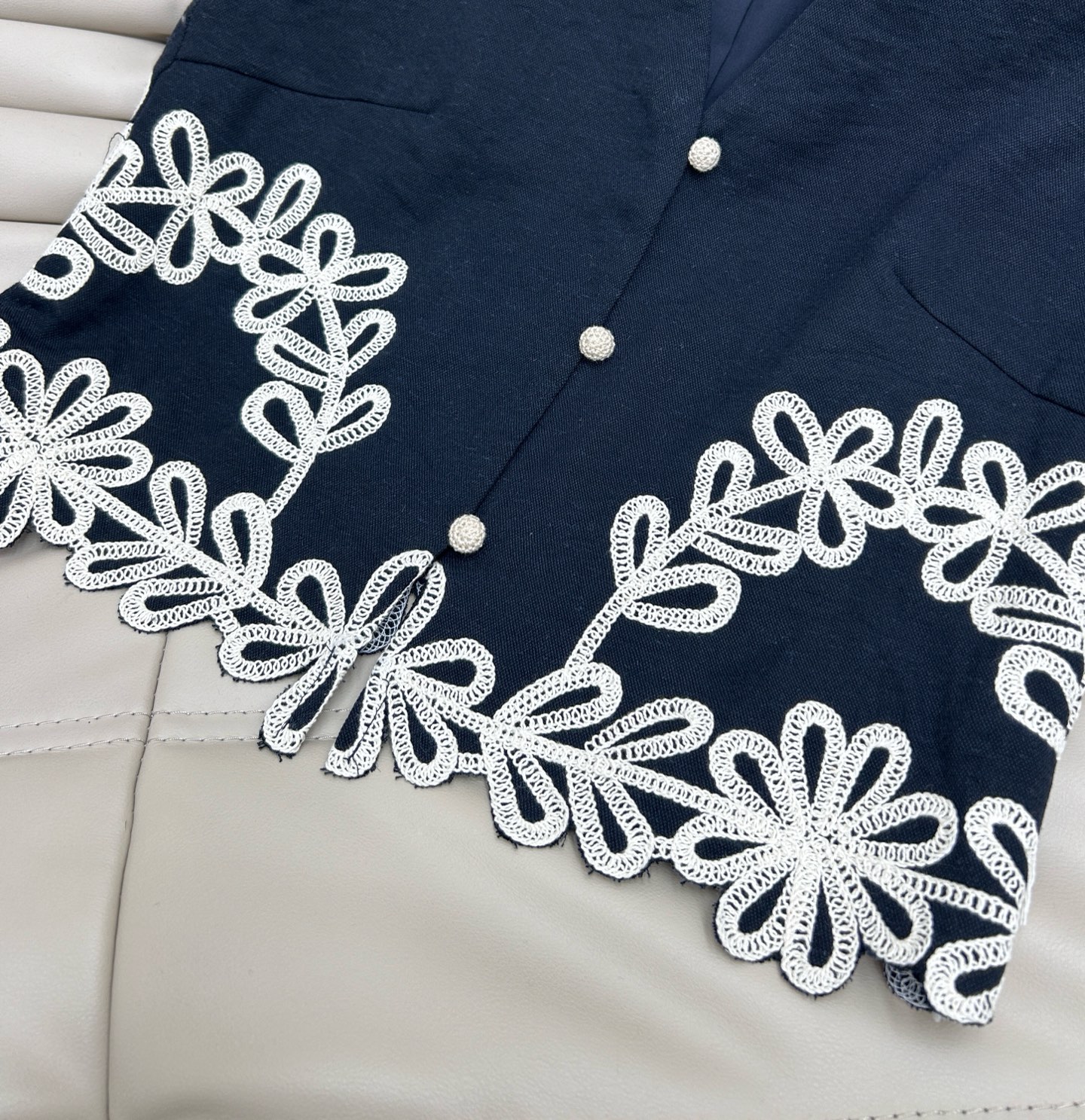 Embroidered Linen Vest Set - Sleeveless Top and Skirt Two-Piece Outfit 5 i1746964948313 3146 0 3