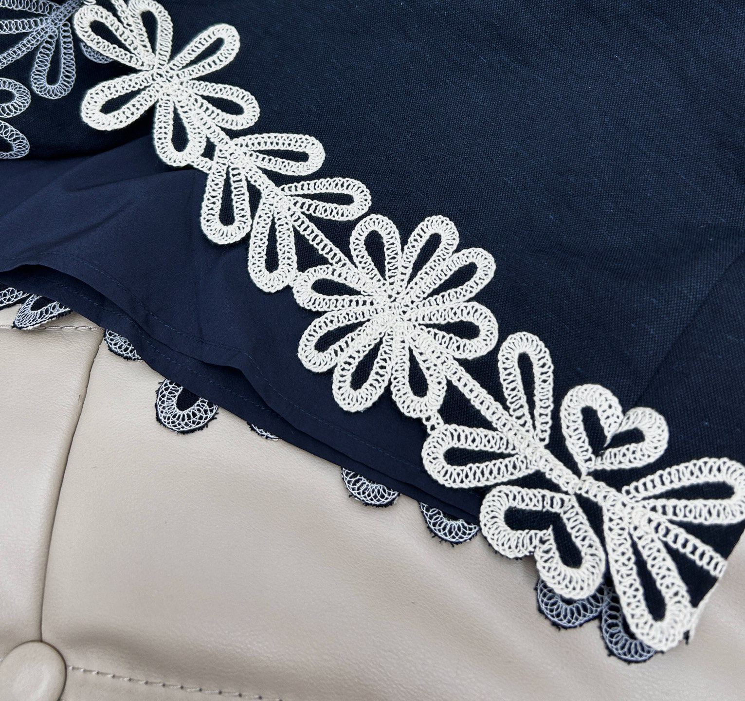Embroidered Linen Vest Set - Sleeveless Top and Skirt Two-Piece Outfit 9 i1746964952506 9177 0 7