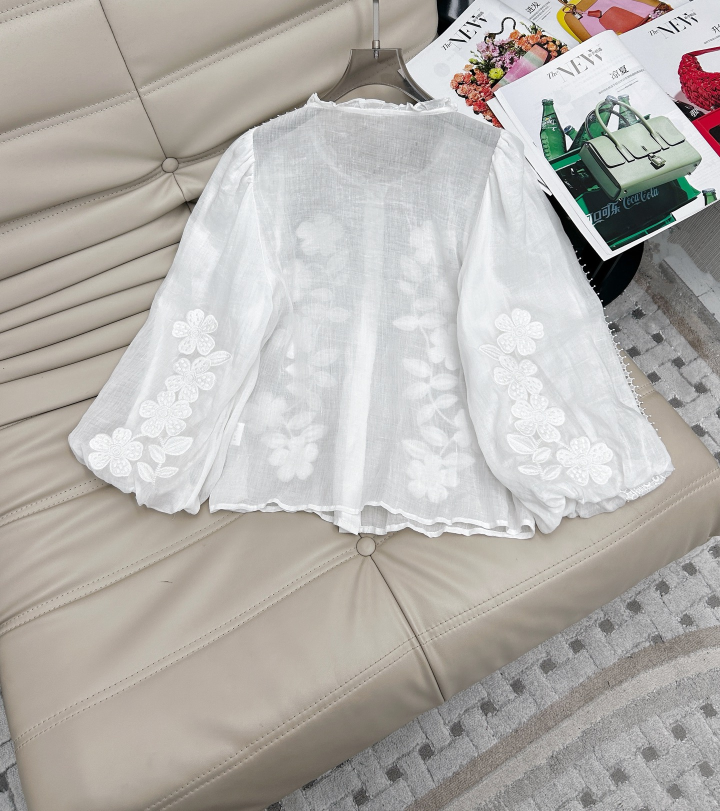 Embroidered Linen Blouse & Skirt Set - Vintage Floral Two-Piece Outfit 8 i1747222075150 8123 0 6