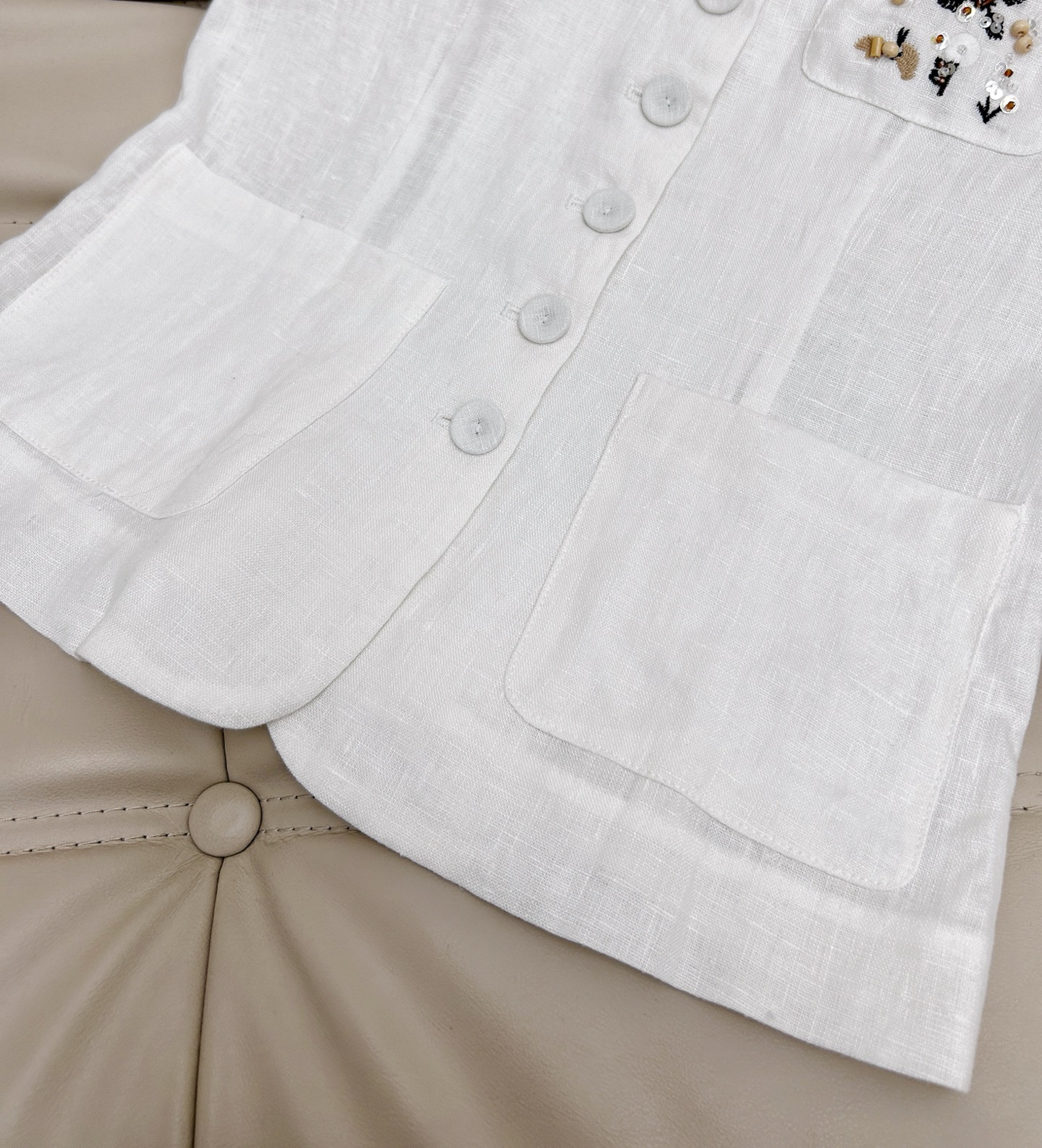 Elegant Linen Embroidered Top and Skirt Set - Summer Style 6 i1747481475331 699 0 4