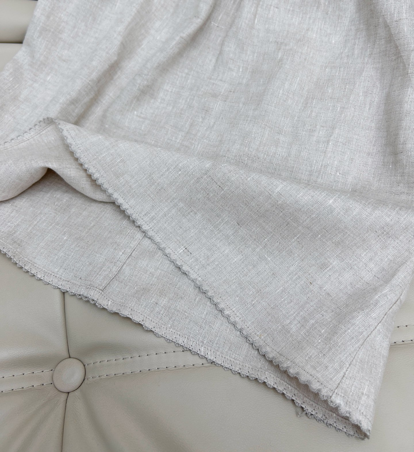 Elegant Linen Sleeveless Top & Shorts Set - Retro Woven Collar Design 5 i1747821629270 993 0 3
