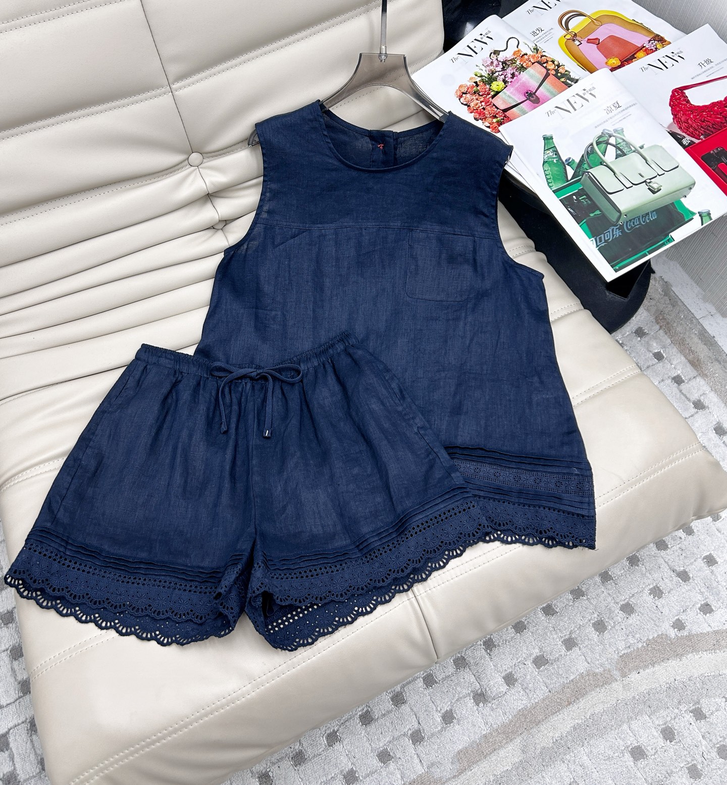 Linen Vest and Shorts Set - Relaxed Fit, Elegant Style, Comfortable Linen Fabric 2 i1747911809344 3313 0 0