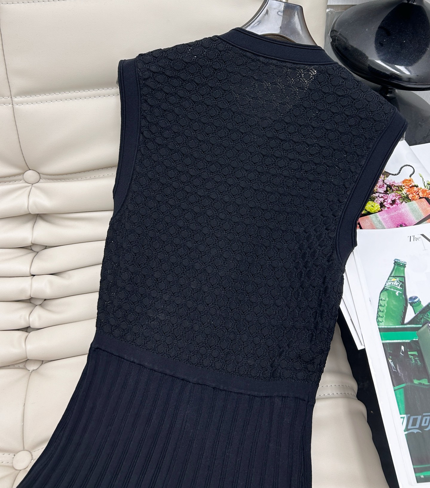 Knit Vest Slim Dress with Custom Hardware and Pockets - Elegant & Chic 7 i1748085096008 9182 0 7