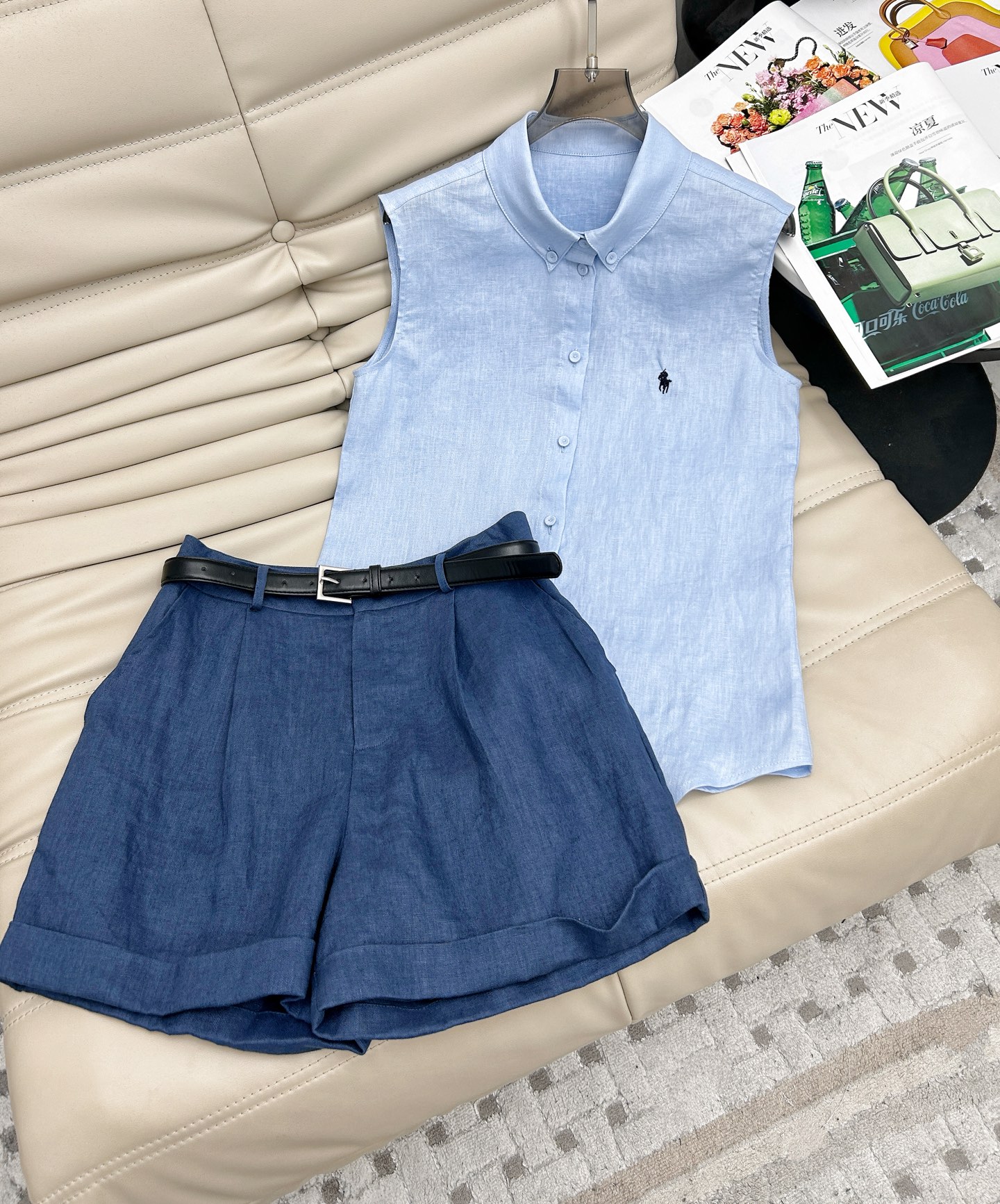 Sleeveless Linen Top and Shorts Set - Fresh Summer Outfit 2 i1748168391197 4473 0 0