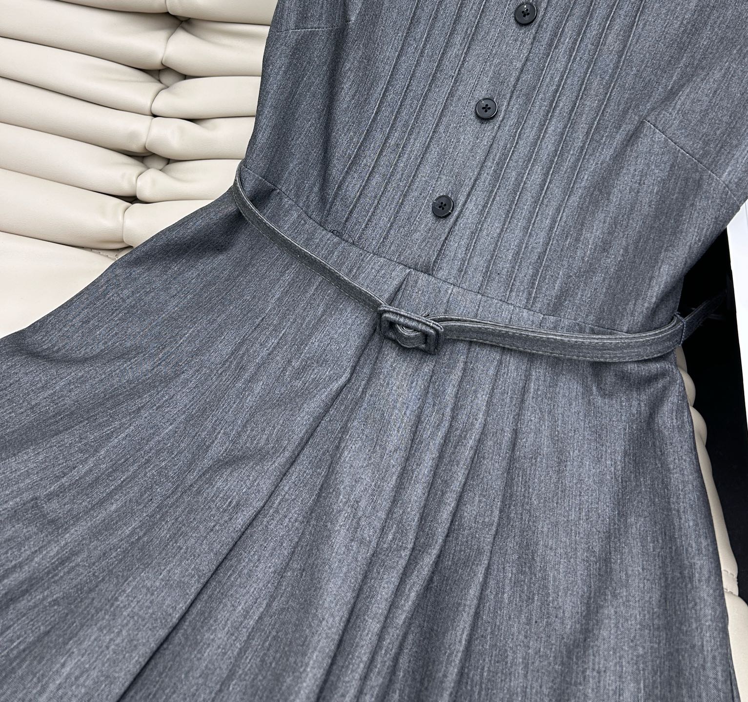 Elegant Doll Collar Color Block Pleated Dress - French Chic Style 5 i1748515435441 267 0 3